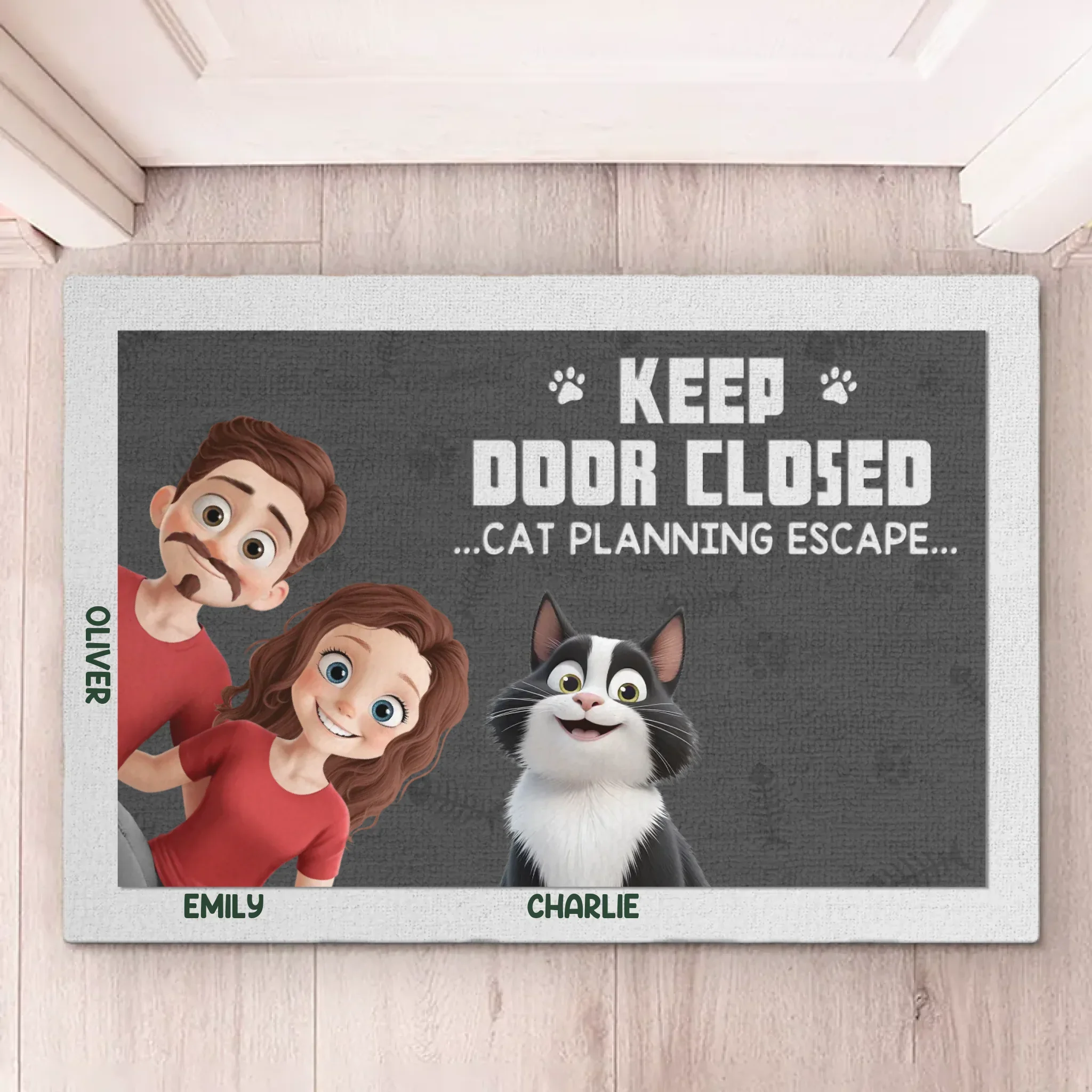In A World Full Of Chaos, Cats Bring Peace - Cat Personalized Custom Home Decor Decorative Mat - House Warming Gift For Pet Owners, Pet Lovers - Image 5