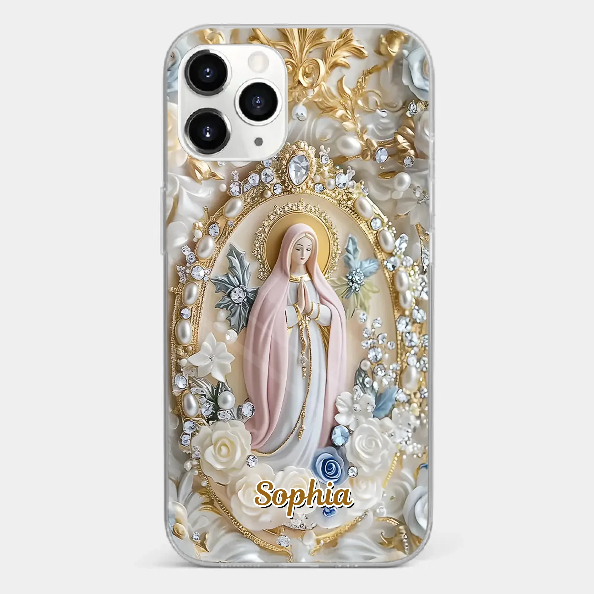In Love And Faith - Family Personalized Custom 3D Inflated Effect Printed Clear Phone Case - Gift For Yourself, Best Friends, Siblings, Family Members - Image 7