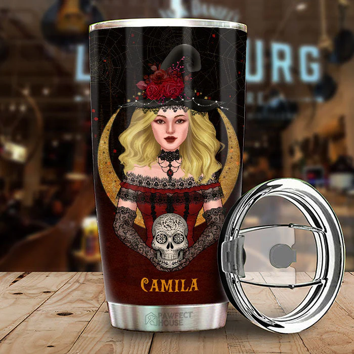 In My Defense The Moon Was Full And I Was Left Unsupervised - Personalized Tumbler - Gift For Yourself, Halloween Gift - Image 2