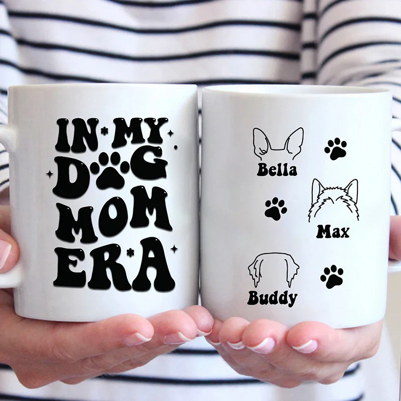 In My Dog Mom Era - Dog & Cat Personalized Custom Mug - Gift For Pet Owners, Pet Lovers - Image 2