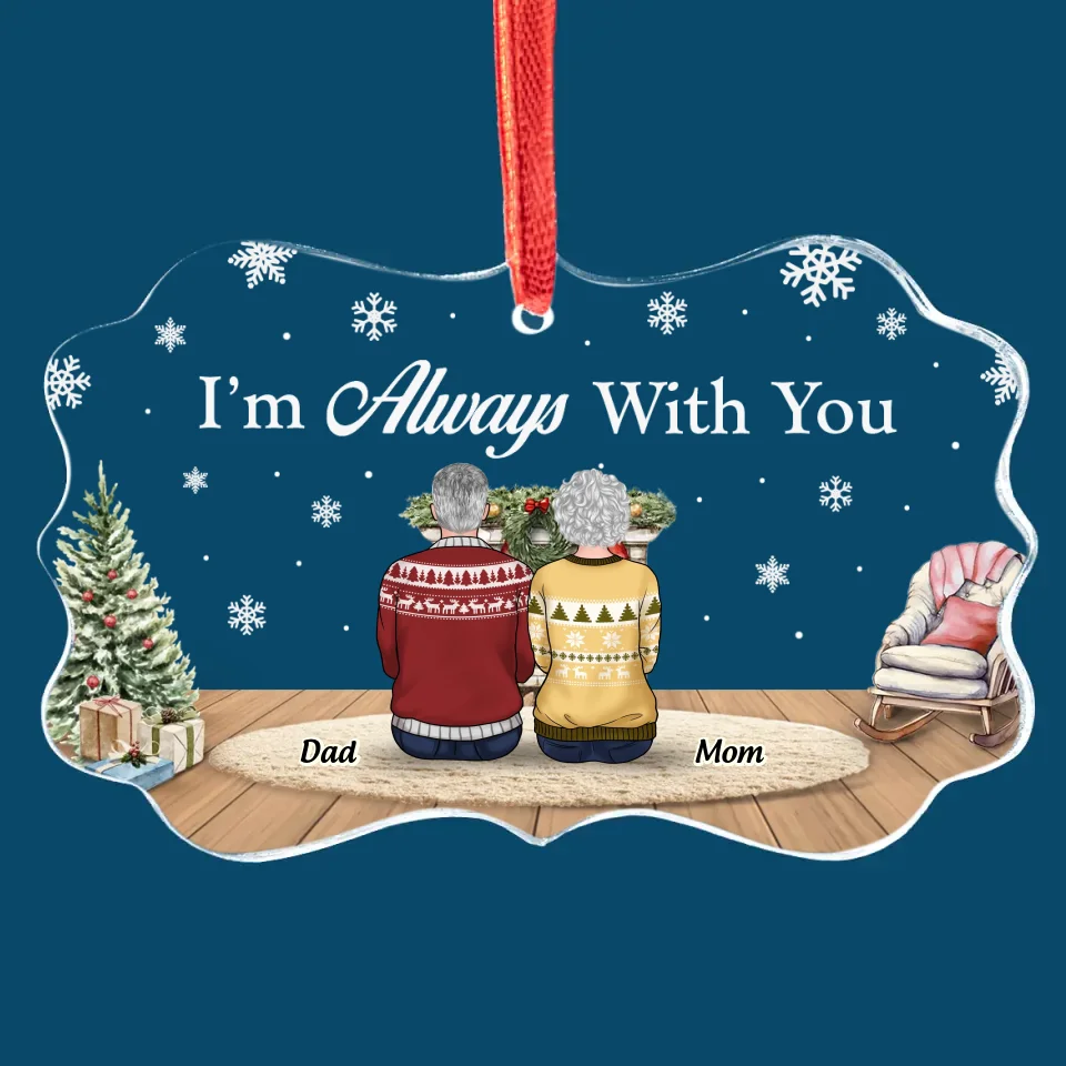 In Our Hearts, You Are Always Part Of Our Family - Memorial Personalized Custom Benelux Glass Ornament - Sympathy Gift, Christmas Gift For Family Members - Image 2