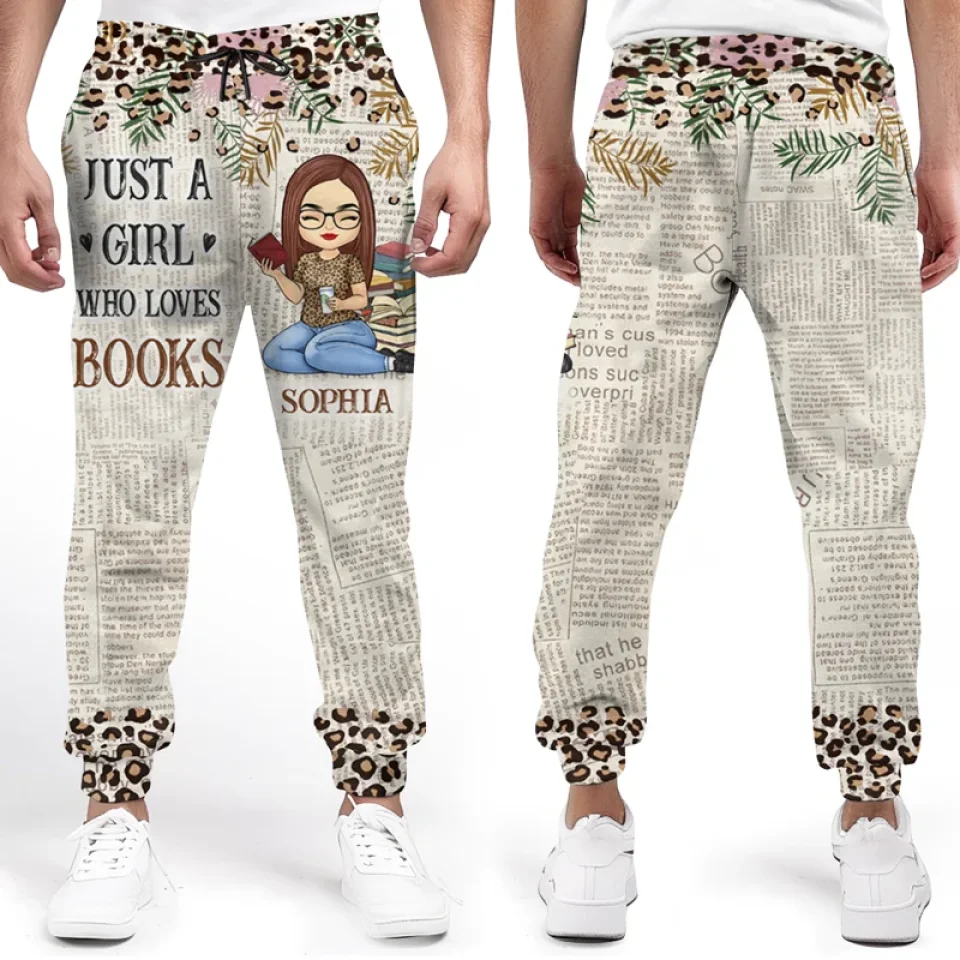 In The Pages Of A Book, I Find My World - Personalized Custom Unisex Sweatpants - Gift For Book Lovers - Image 4