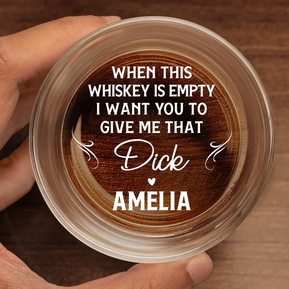 Infinite Love, No Limits In Sight - Couple Personalized Custom Whiskey Glass - Gift For Husband Wife, Anniversary - Image 2