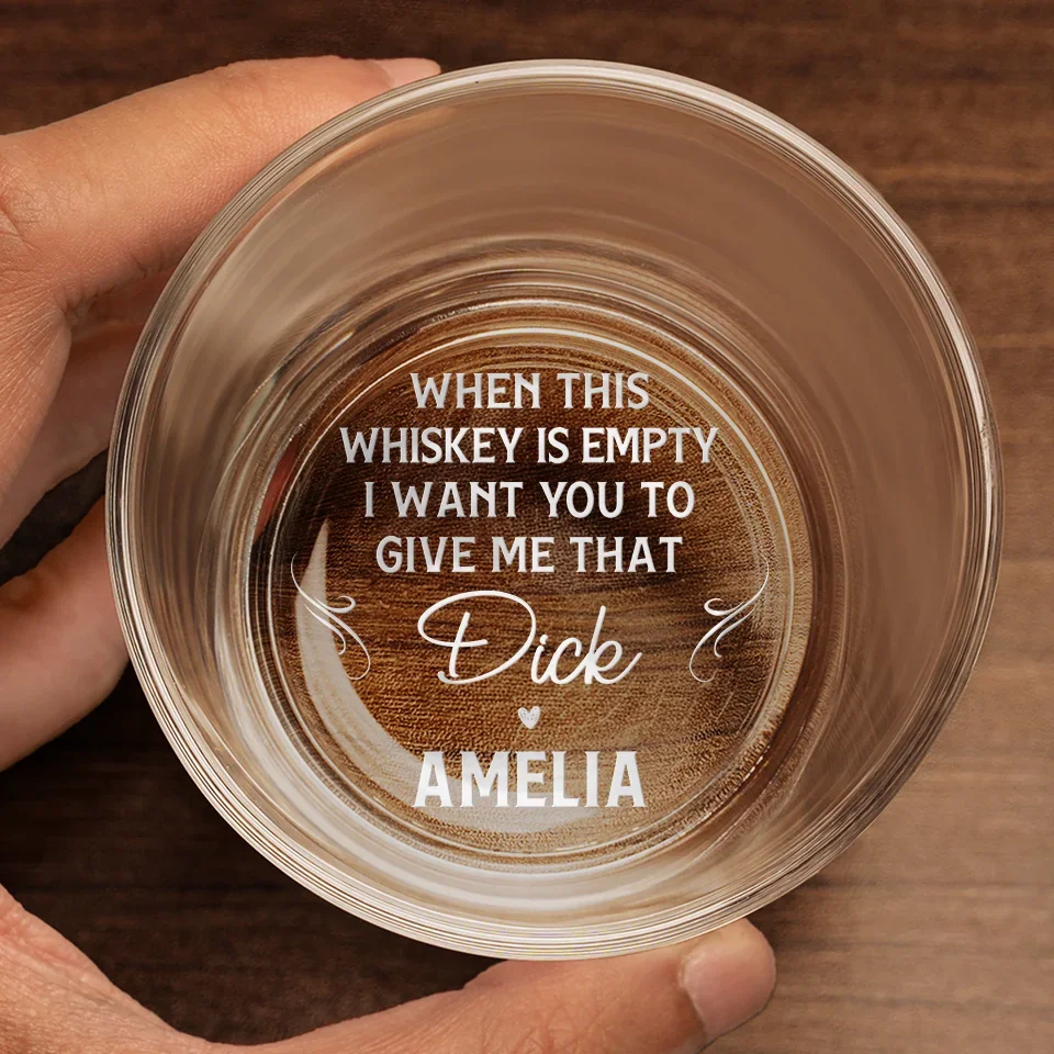 Infinite Love, No Limits In Sight - Couple Personalized Custom Whiskey Glass - Gift For Husband Wife, Anniversary - Image 4