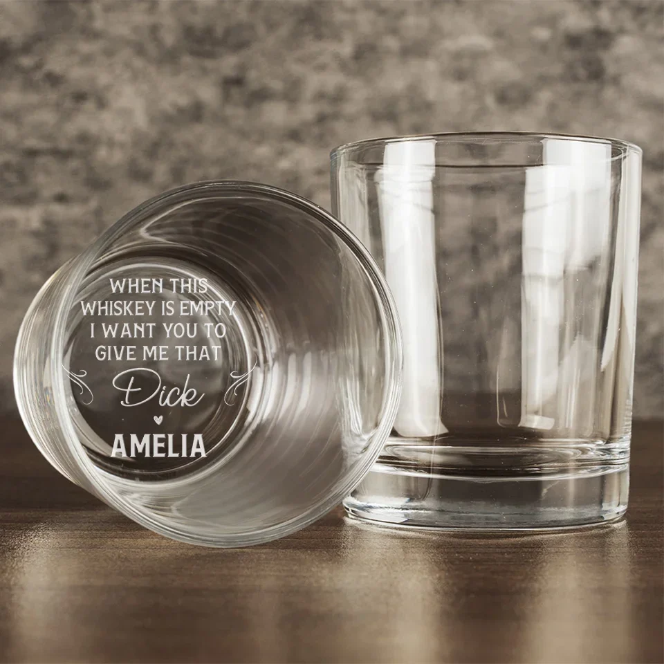 Infinite Love, No Limits In Sight - Couple Personalized Custom Whiskey Glass - Gift For Husband Wife, Anniversary - Image 5