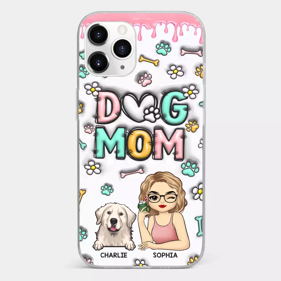 It's Not A Home Without Fur Kids - Dog Personalized Custom 3D Inflated Effect Printed Clear Phone Case - Gift For Pet Owners, Pet Lovers - Image 8