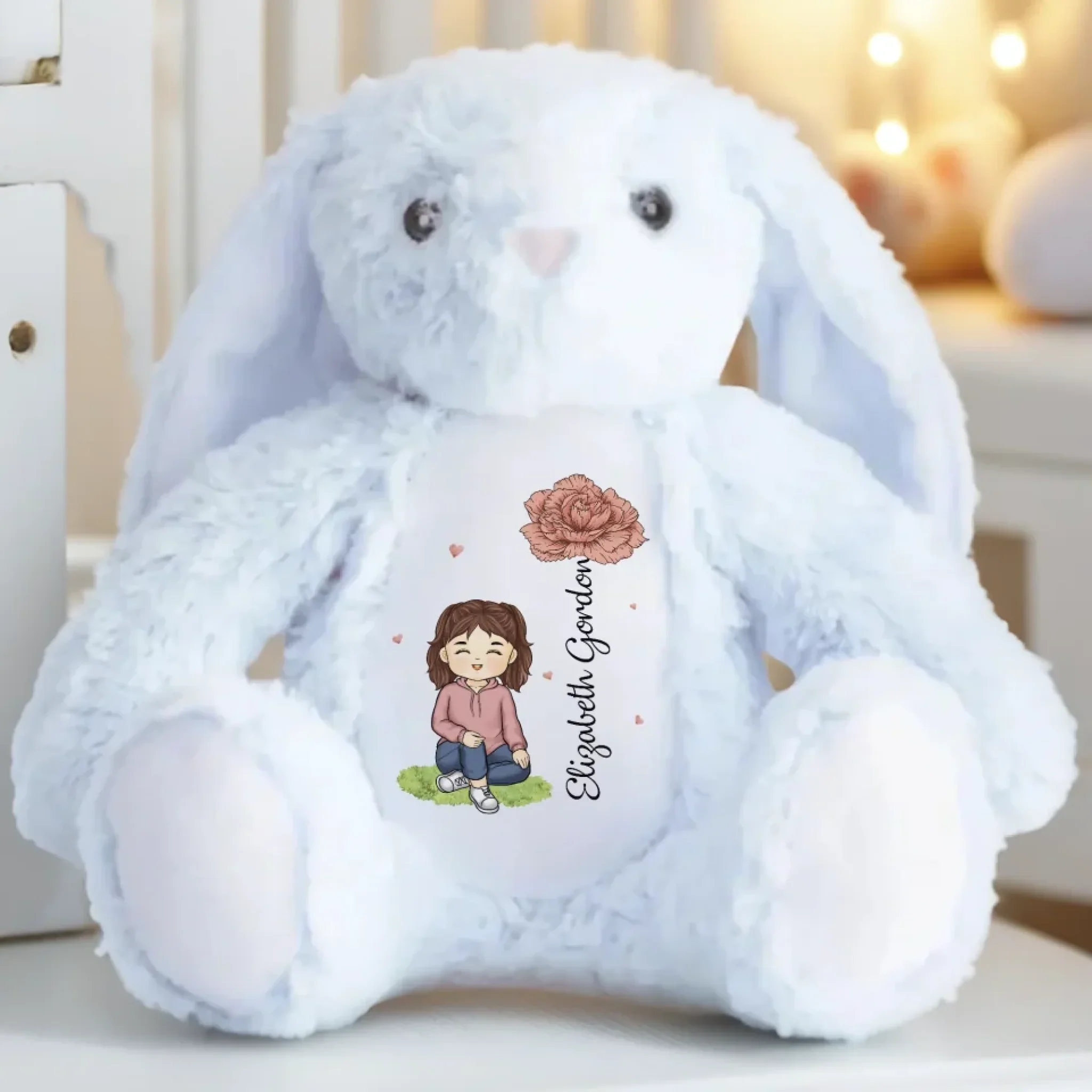 Joy Is In The Little Things - Family Personalized Custom Easter Bunny Plush - Gift For Family Members - Image 6