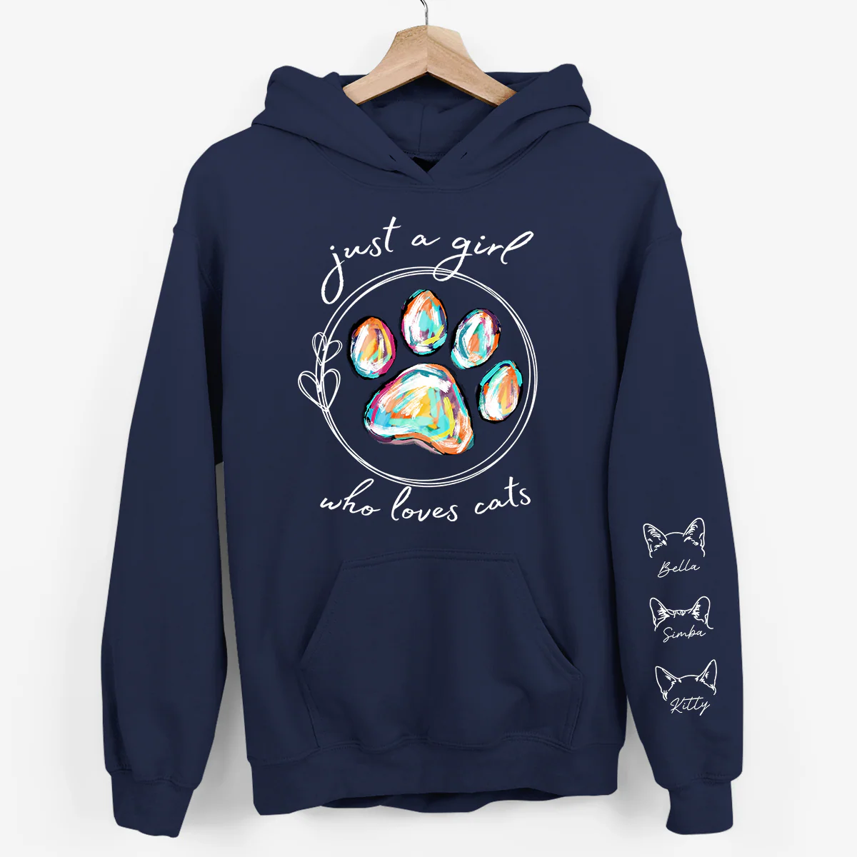 Just A Girl Who Loves Dogs - Dog Personalized Custom Unisex Sweatshirt With Design On Sleeve - Gift For Pet Owners, Pet Lovers - Image 7
