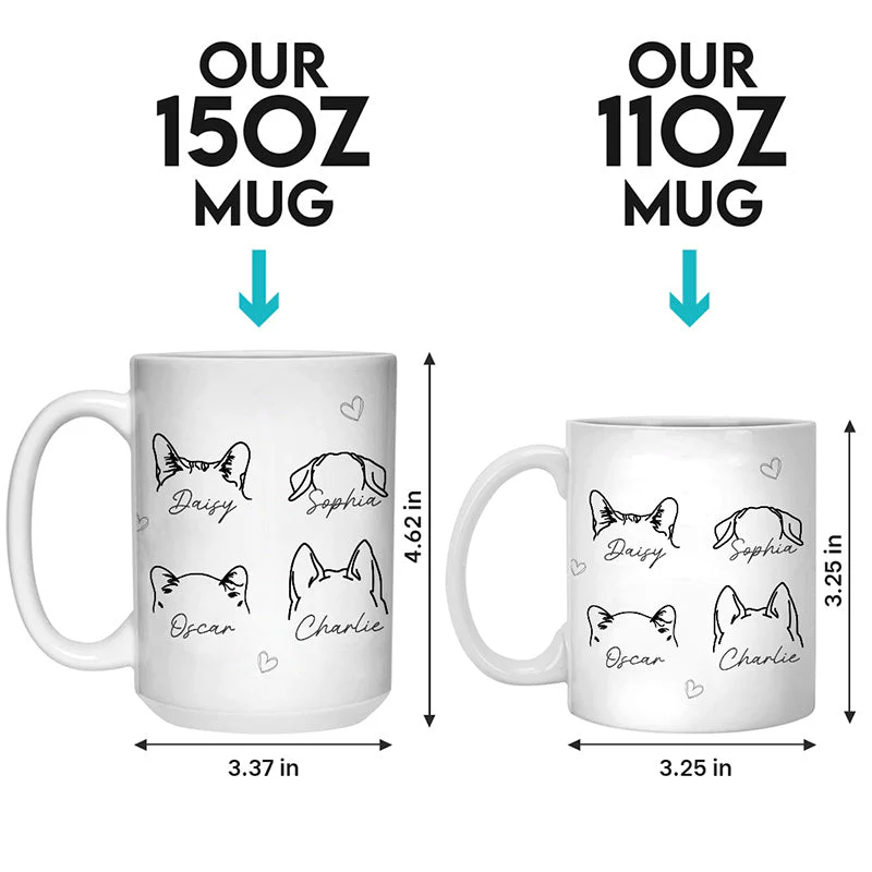 Just A Girl Who Loves Pets - Dog & Cat Personalized Custom Mug - Gift For Pet Owners, Pet Lovers - Image 4