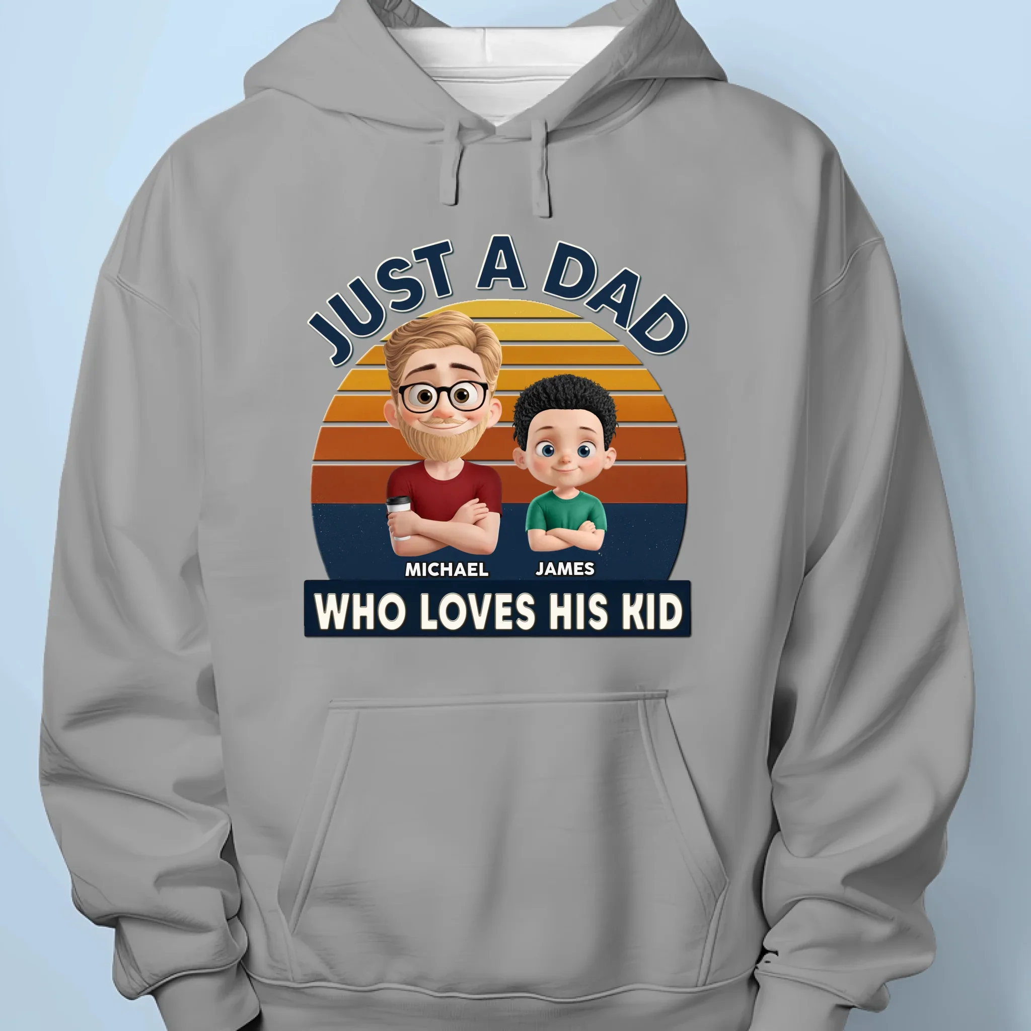 Just A Guy, Totally Owned By His Kids - Family Personalized Custom Unisex T-shirt, Premium T-shirt, Hoodie - Father's Day, Gift For Dad, Grandpa - Image 7