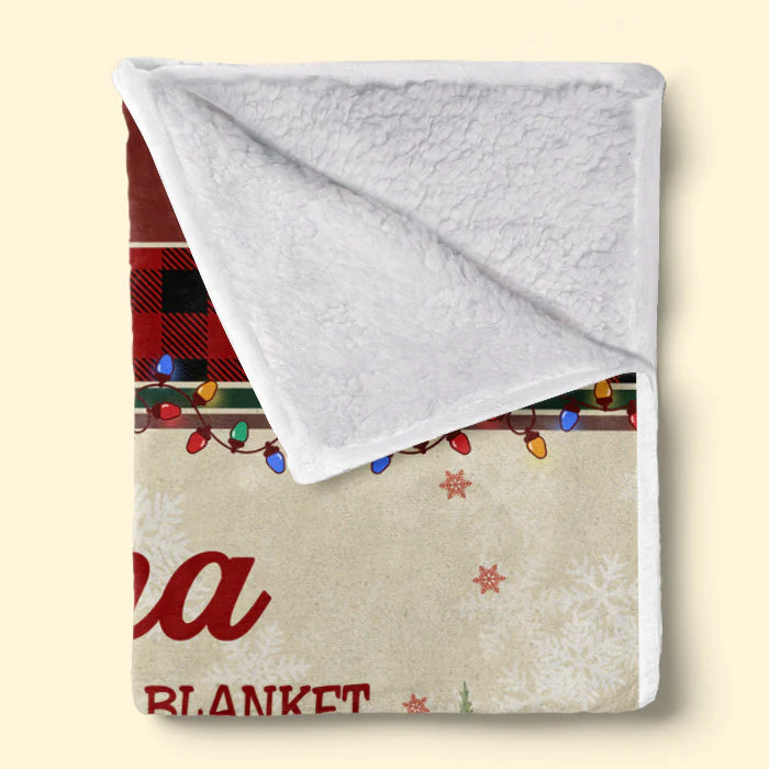 Just Hold It Really Tight - Family Personalized Custom Blanket - Christmas Gift For Grandma - Image 3