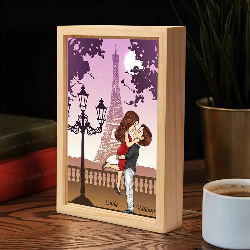 Just Want To Be Your Last Everything - Couple Personalized Custom Frame Light Box - Gift For Husband Wife, Anniversary - Image 2