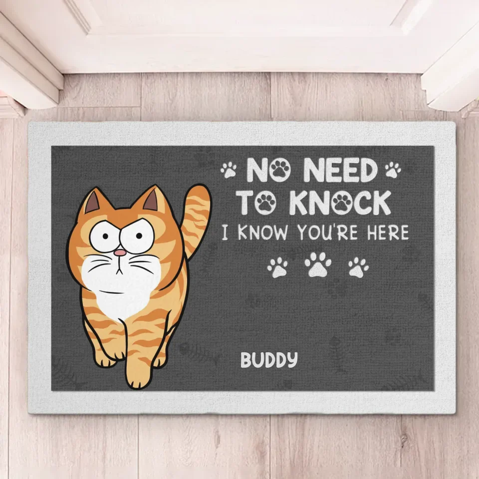 Keep Door Closed - Dog & Cat Personalized Custom Home Decor Decorative Mat - House Warming Gift For Pet Owners, Pet Lovers - Image 2