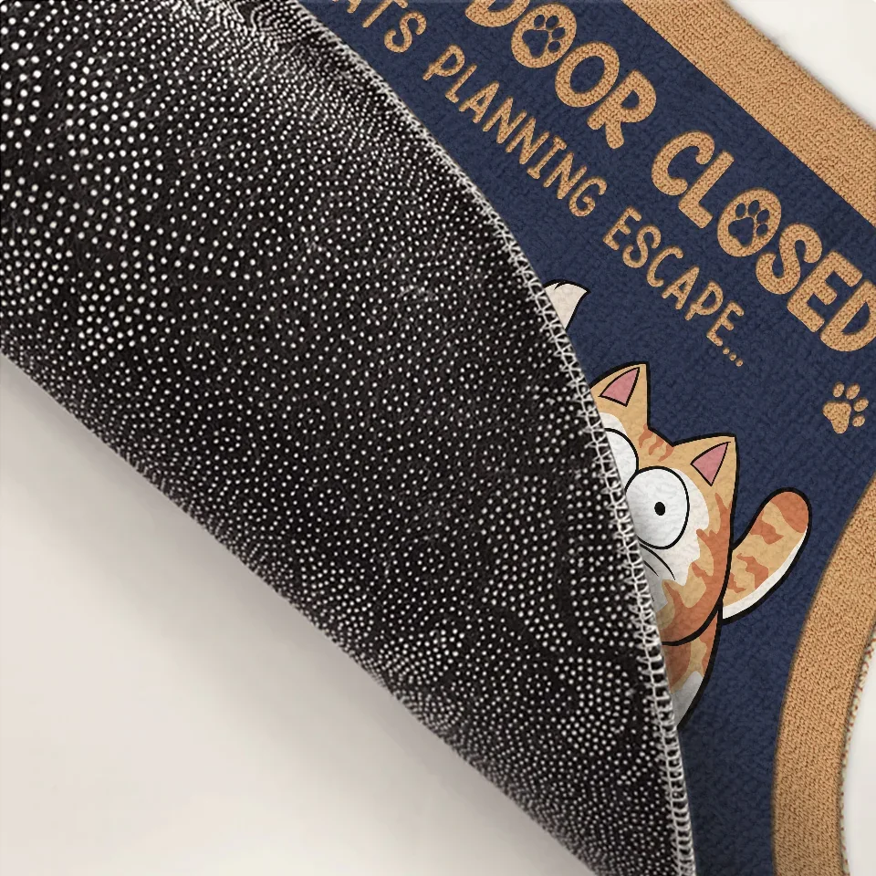 Keep Door Closed - Dog & Cat Personalized Custom Home Decor Decorative Mat - House Warming Gift For Pet Owners, Pet Lovers - Image 4