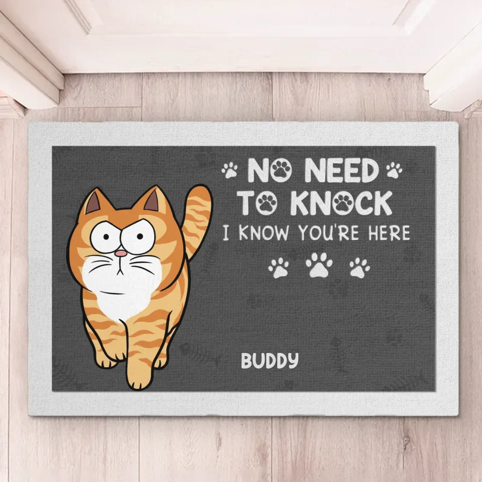 Keep Door Closed - Dog & Cat Personalized Custom Home Decor Decorative Mat - House Warming Gift For Pet Owners, Pet Lovers - Image 5