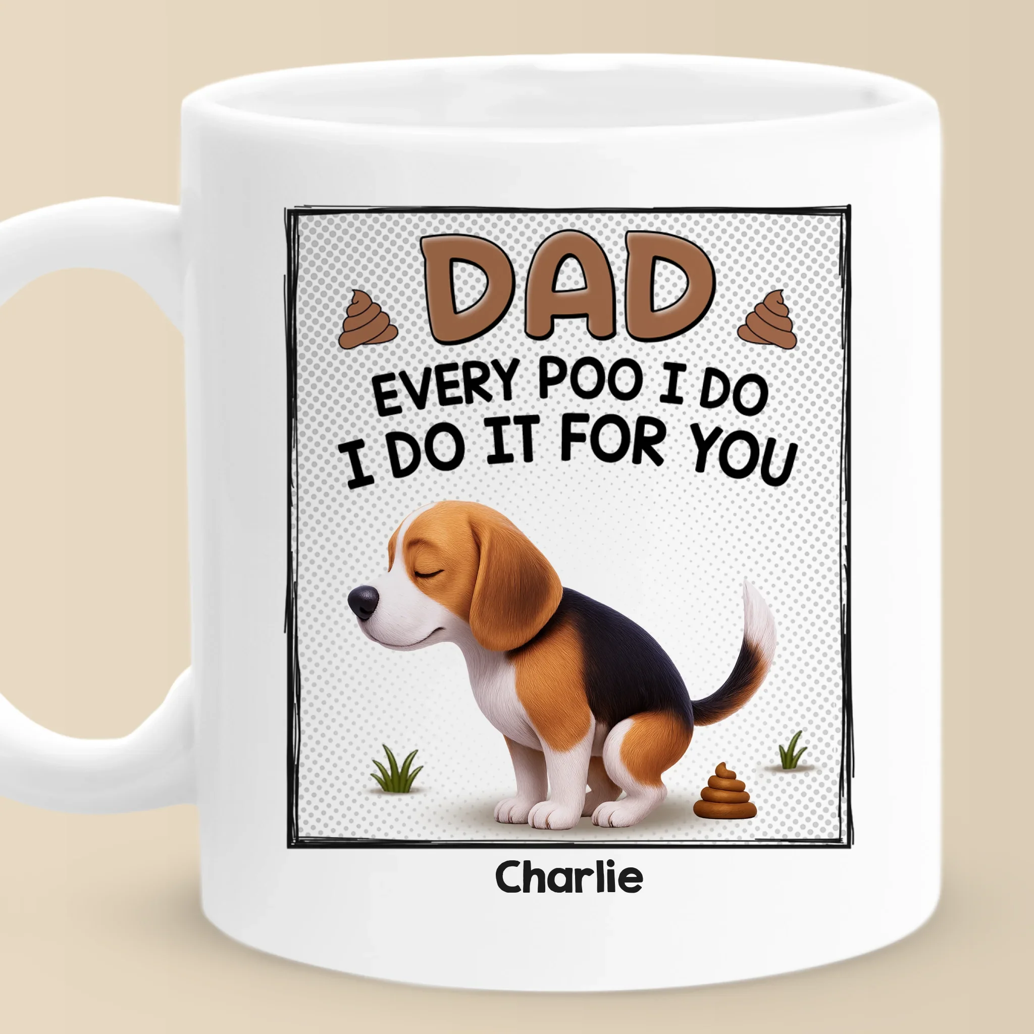 Keeping You Active, One Walk At A Time - Dog Personalized Custom Mug - Father's Day, Gift For Pet Owners, Pet Lovers - Image 2
