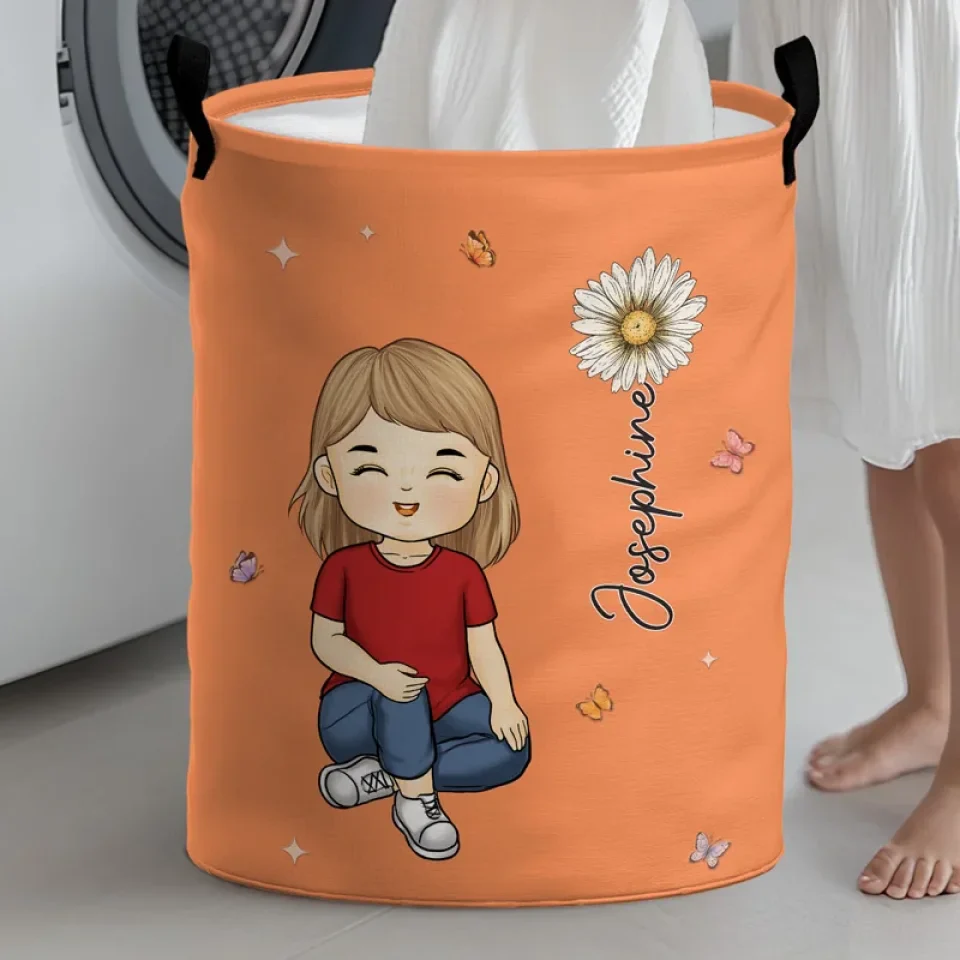Kids Are Like Stars - Family Personalized Custom Laundry Basket - Gift For Kids - Image 3