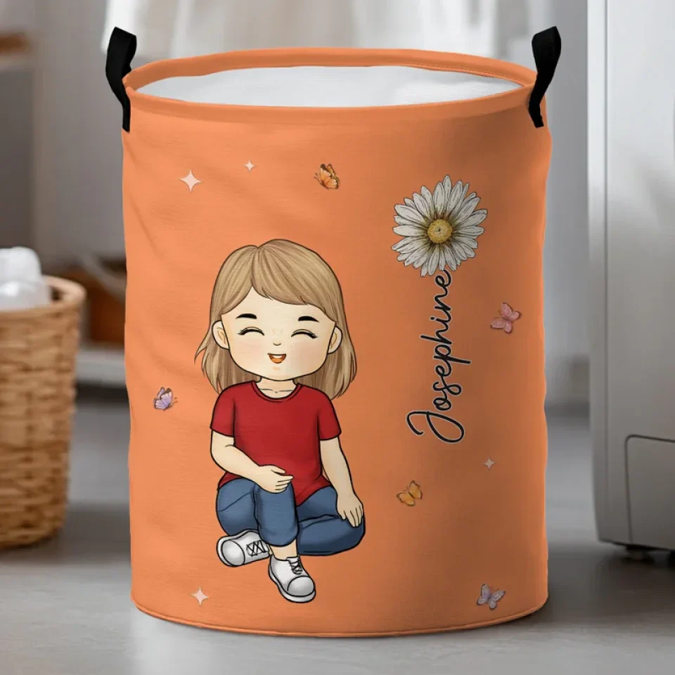 Kids Are Like Stars - Family Personalized Custom Laundry Basket - Gift For Kids - Image 4