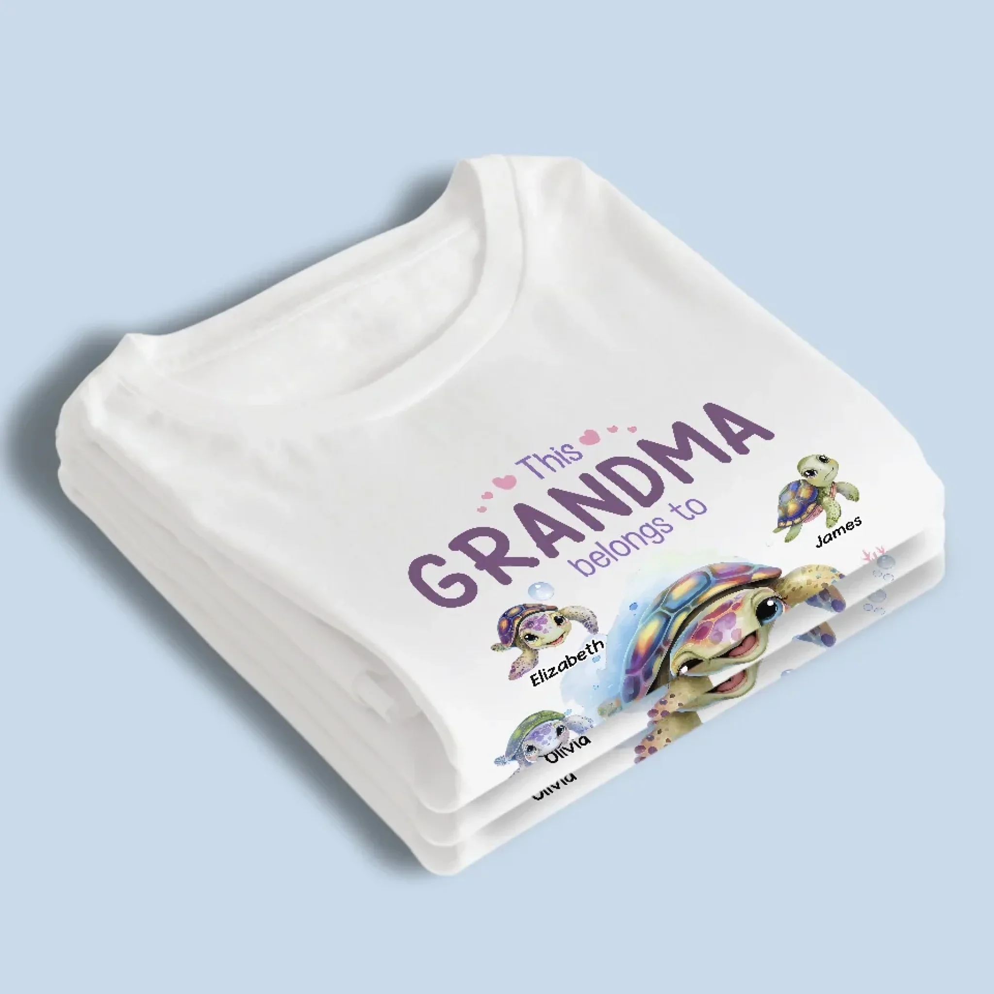 Legacy Of Love In Every Hug - Family Personalized Custom Unisex T-shirt, Premium T-shirt, Hoodie - Gift For Mom, Grandma - Image 4
