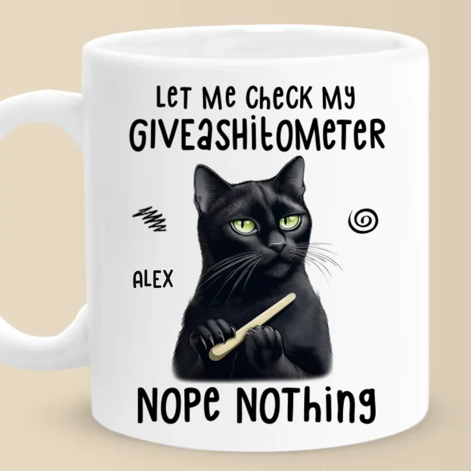 Let Me Check Му Giveashilometer - Friend Personalized Custom Mug - Christmas Gift, Birthday Gift For Best Friends, Family Members, Coworkers, Yourself - Image 2