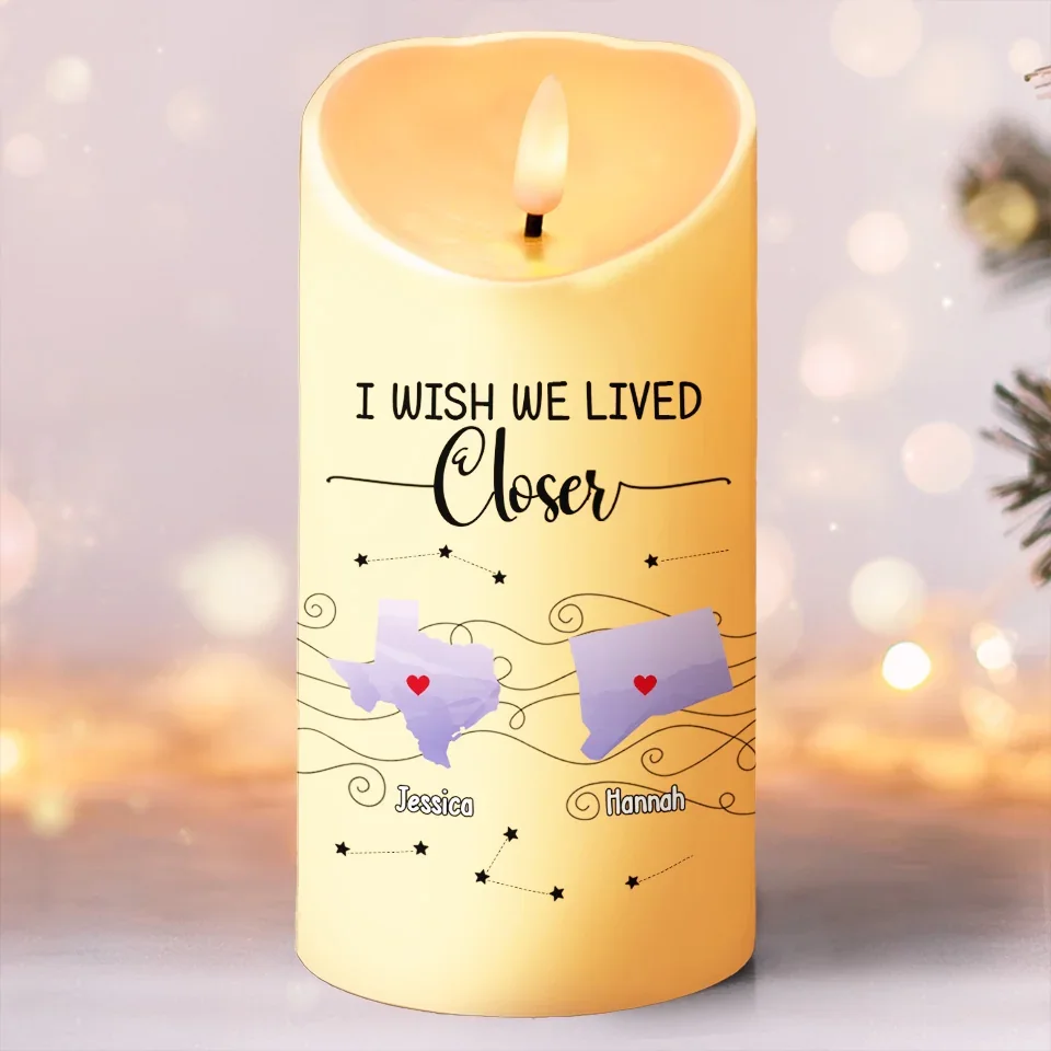 Let The Warmth Of Light Fill Your Heart - Bestie Personalized Custom LED Candle - Christmas Gift For Best Friends, BFF, Sisters