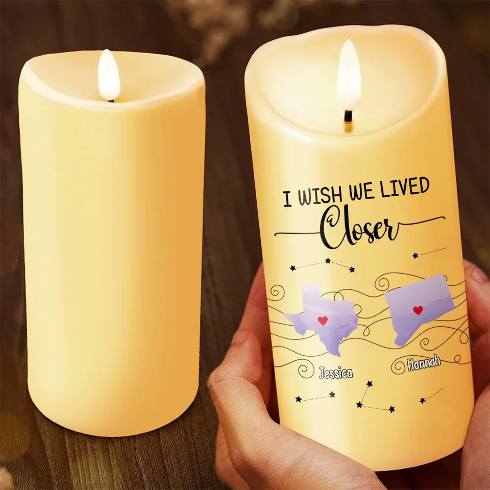 Let The Warmth Of Light Fill Your Heart - Bestie Personalized Custom LED Candle - Christmas Gift For Best Friends, BFF, Sisters - Image 3