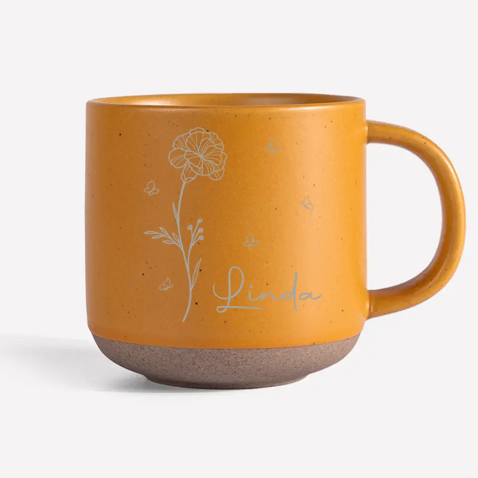 Let Us Live Like Flowers, Wild And Beautiful - Bestie Personalized Custom Pottery Mug - Gift For Best Friends, BFF, Sisters - Image 9