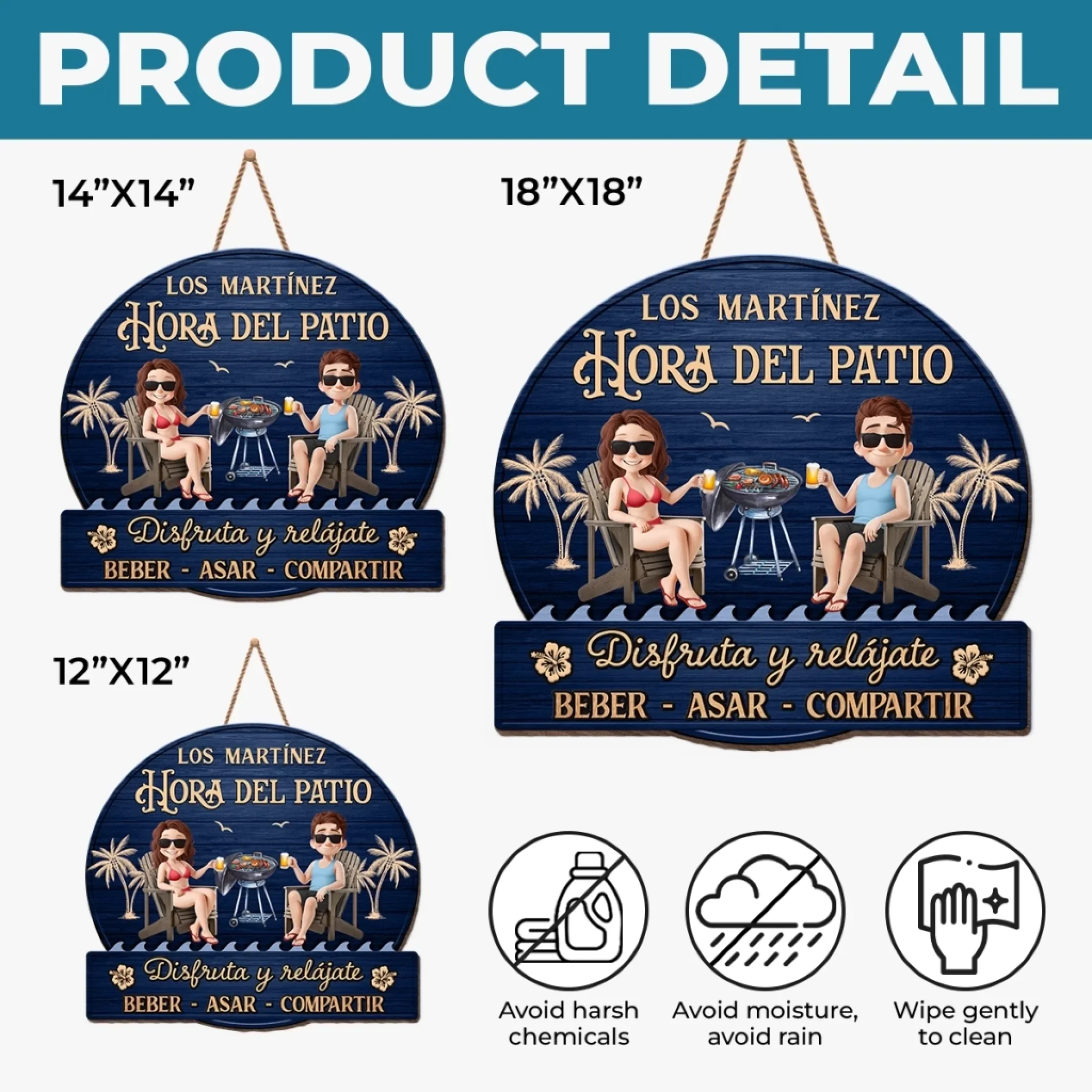 Letrero De Madera Personalizado – Regalo De Aniversario De Boda Personalizado Para Esposo Y Esposa, Para Él Y Para Ella – Juntos Es Nuestro Lugar Favorito - Image 7