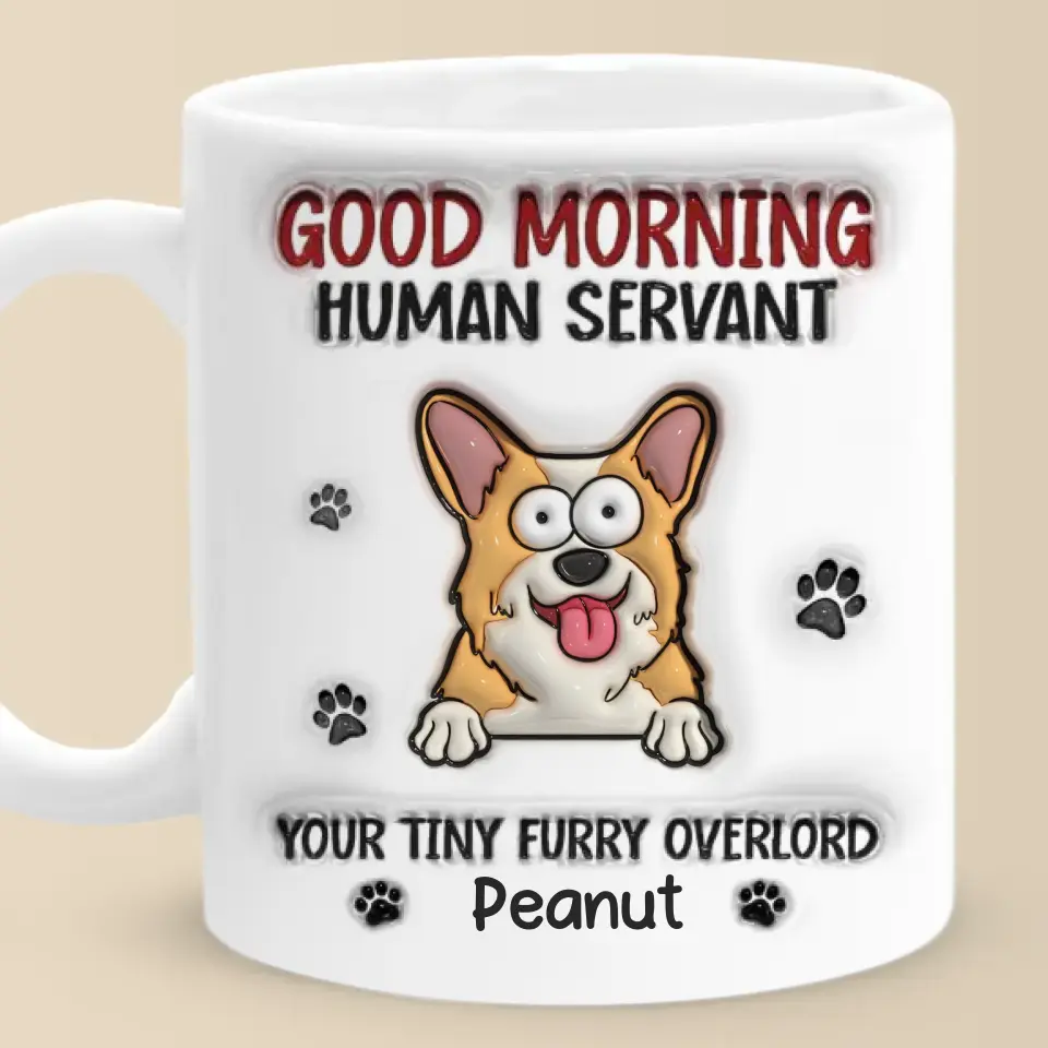 Life Is Better With A Furry Friend - Dog & Cat Personalized Custom 3D Inflated Effect Printed Mug - Gift For Pet Owners, Pet Lovers - Image 2