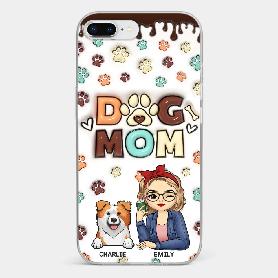Life Is Better With A Wagging Tail By My Side - Dog & Cat Personalized Custom 3D Inflated Effect Printed Clear Phone Case - Gift For Pet Owners, Pet Lovers - Image 3