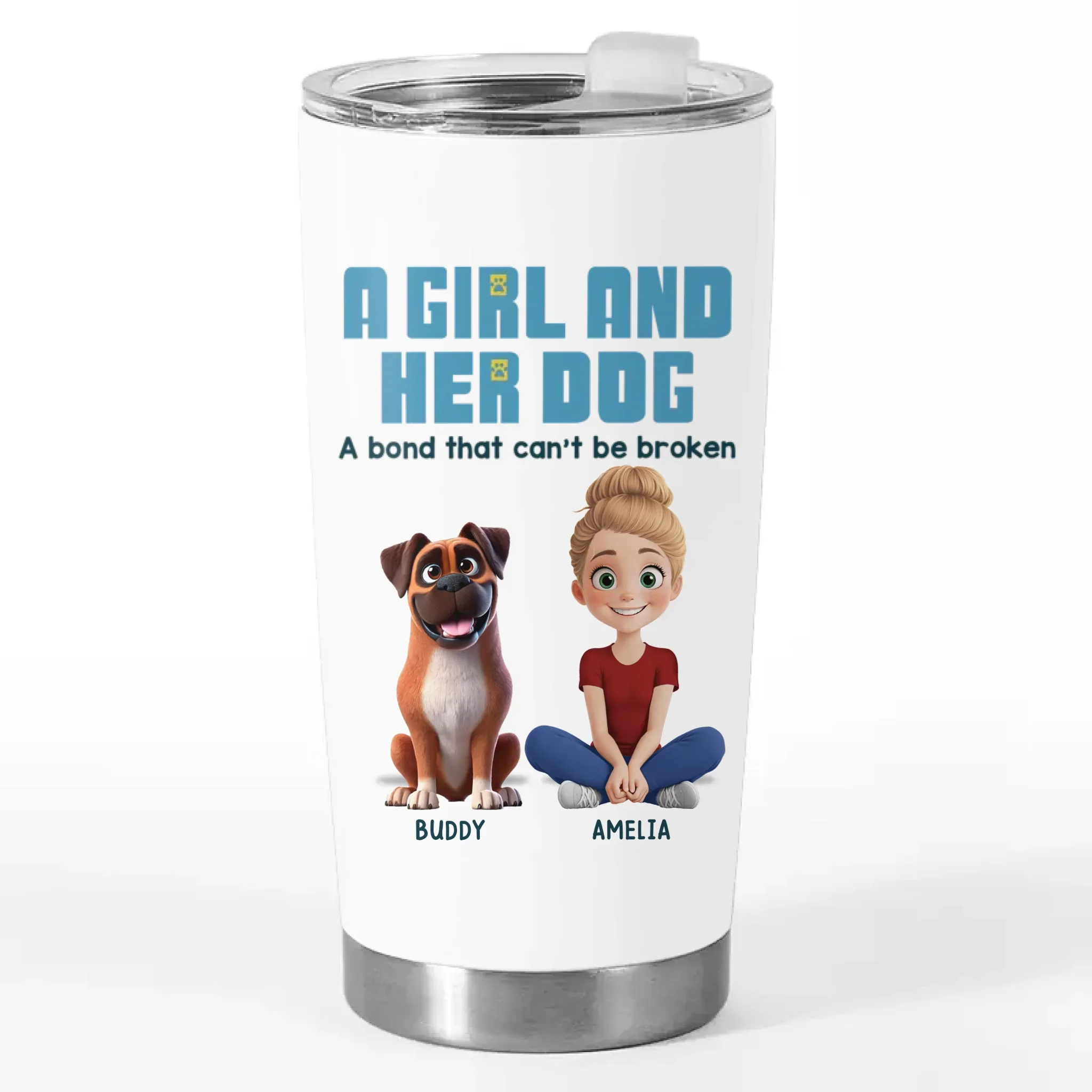 Life Is Better With Paws - Dog & Cat Personalized Custom Tumbler - Gift For Pet Owners, Pet Lovers - Image 2