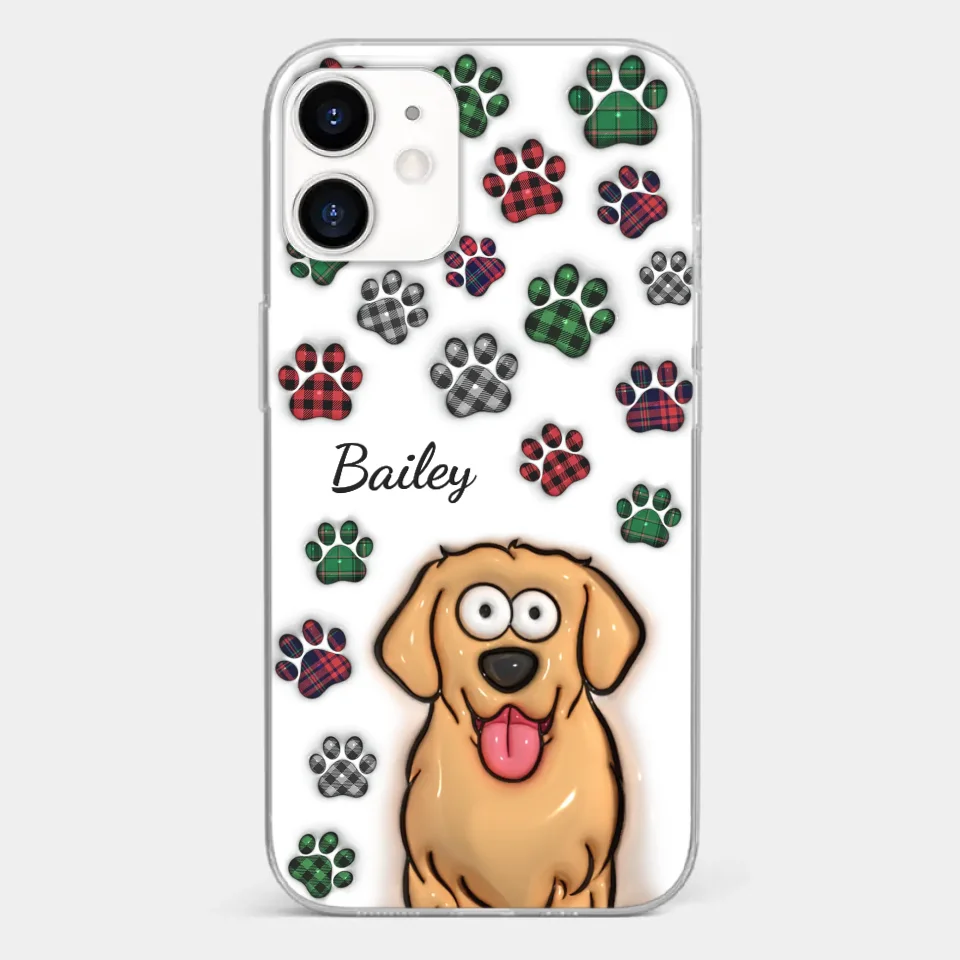 Life Would Be Ruff Without You - Dog & Cat Personalized Custom 3D Inflated Effect Printed Clear Phone Case - Gift For Pet Owners, Pet Lovers - Image 9