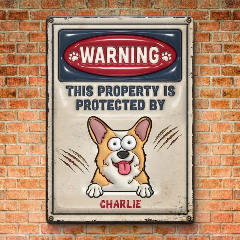 Life Would Be Ruff Without You - Dog Personalized Custom 3D Inflated Effect Printed Metal Sign - House Warming Gift For Pet Owners, Pet Lovers - Image 3