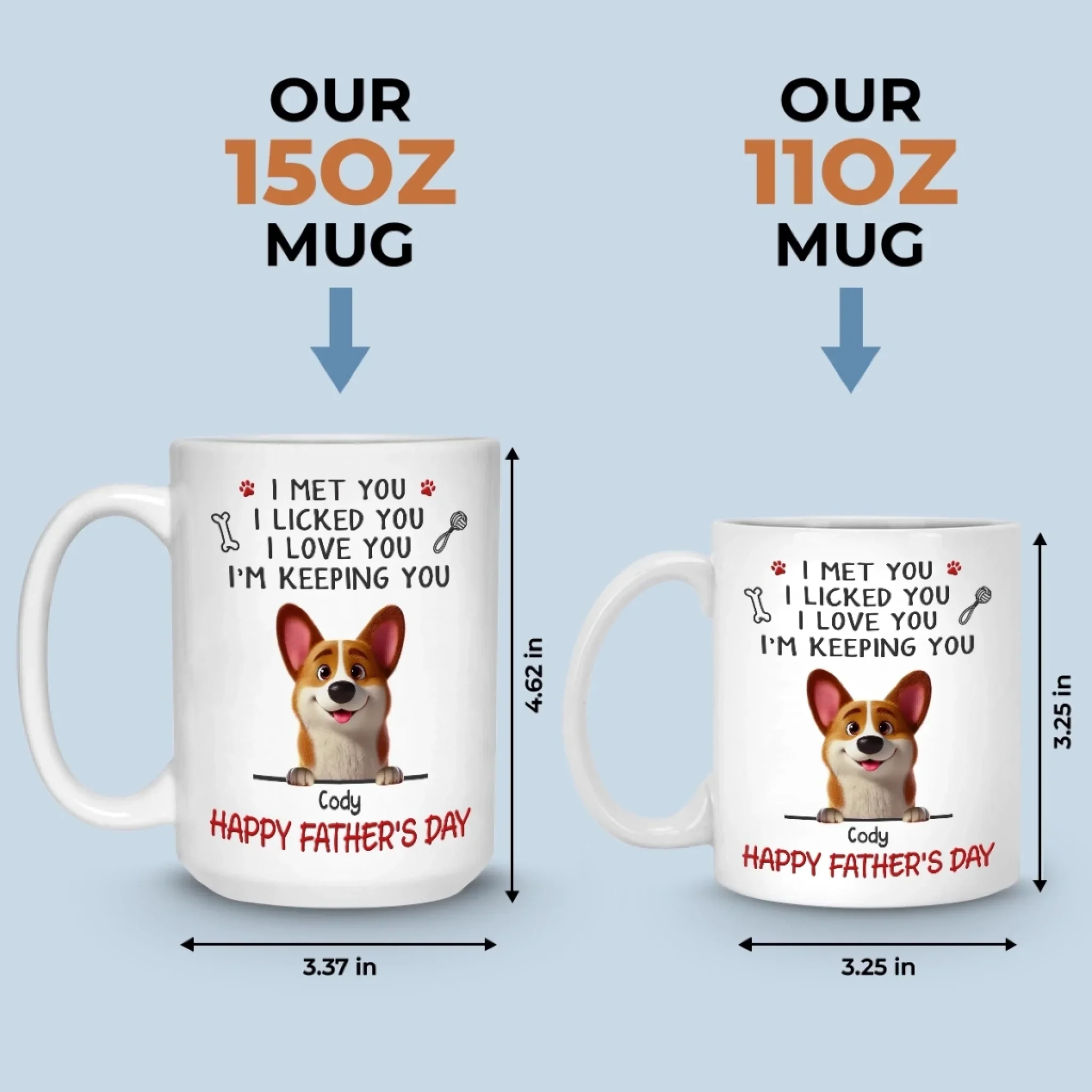 Life’s Adventure Buddy - Dog Personalized Custom Mug - Father's Day, Gift For Pet Owners, Pet Lovers - Image 5