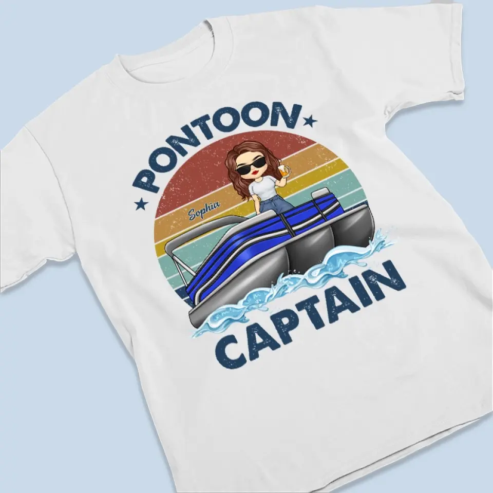 Life's Better On A Pontoon - Family Personalized Custom Unisex T-shirt, Hoodie, Sweatshirt - Gift For Family Members, Pontoon Lovers - Image 3
