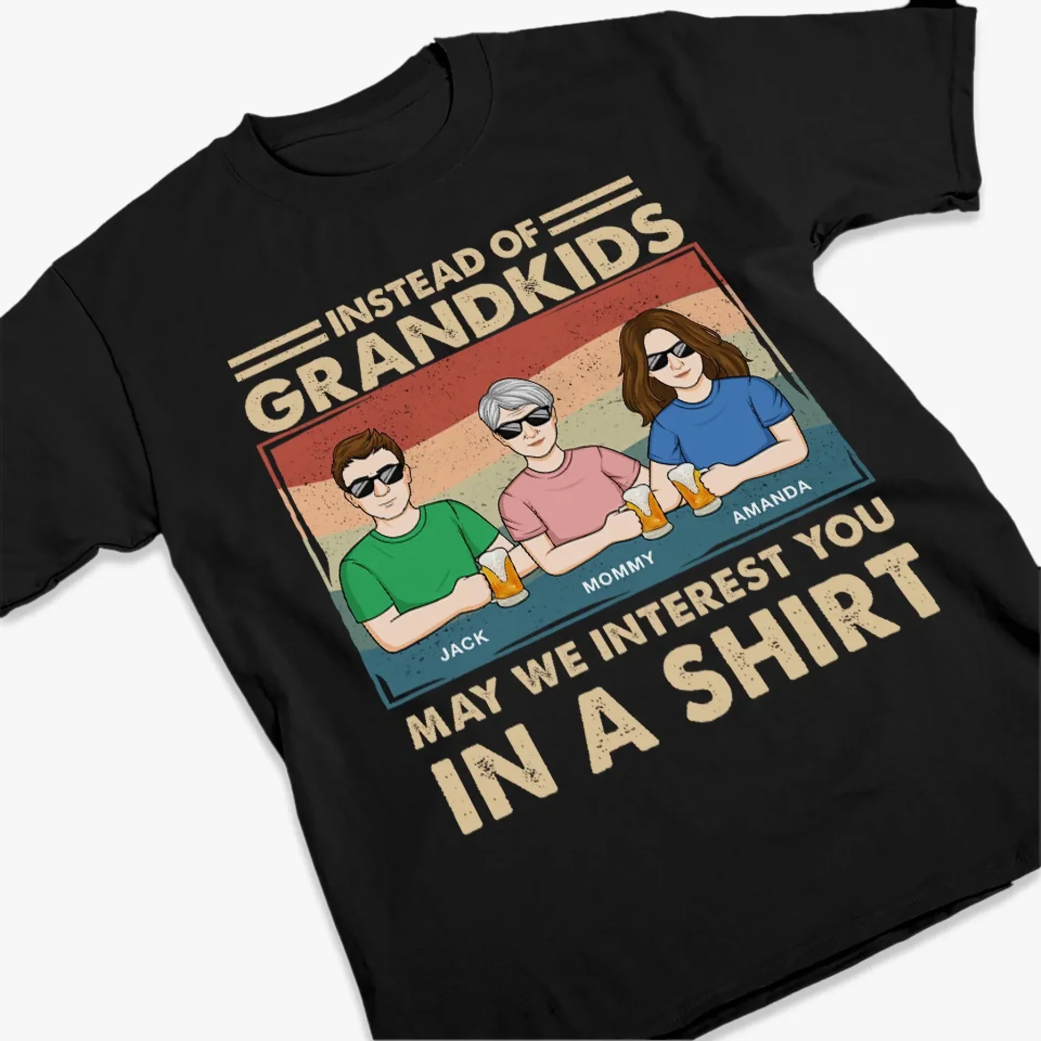 Life’s Greatest Blessings Call Me Grandma - Family Personalized Custom Unisex T-shirt, Premium T-shirt, Hoodie - Mother's Day, Gift For Mom, Grandma - Image 3