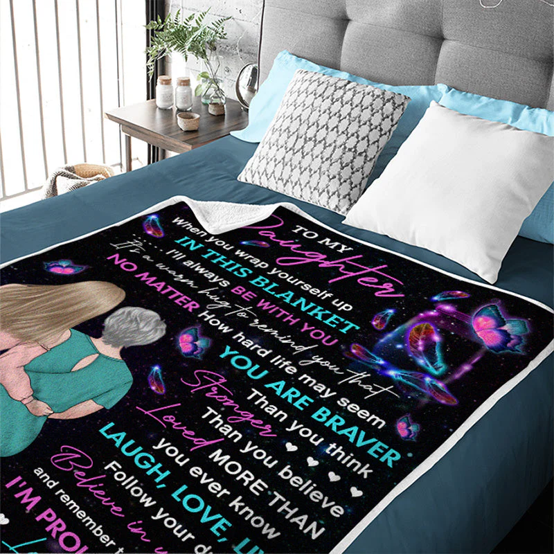 Like Mother Like Daughter - Family Personalized Custom Blanket - Christmas Gift From Mom - Image 6