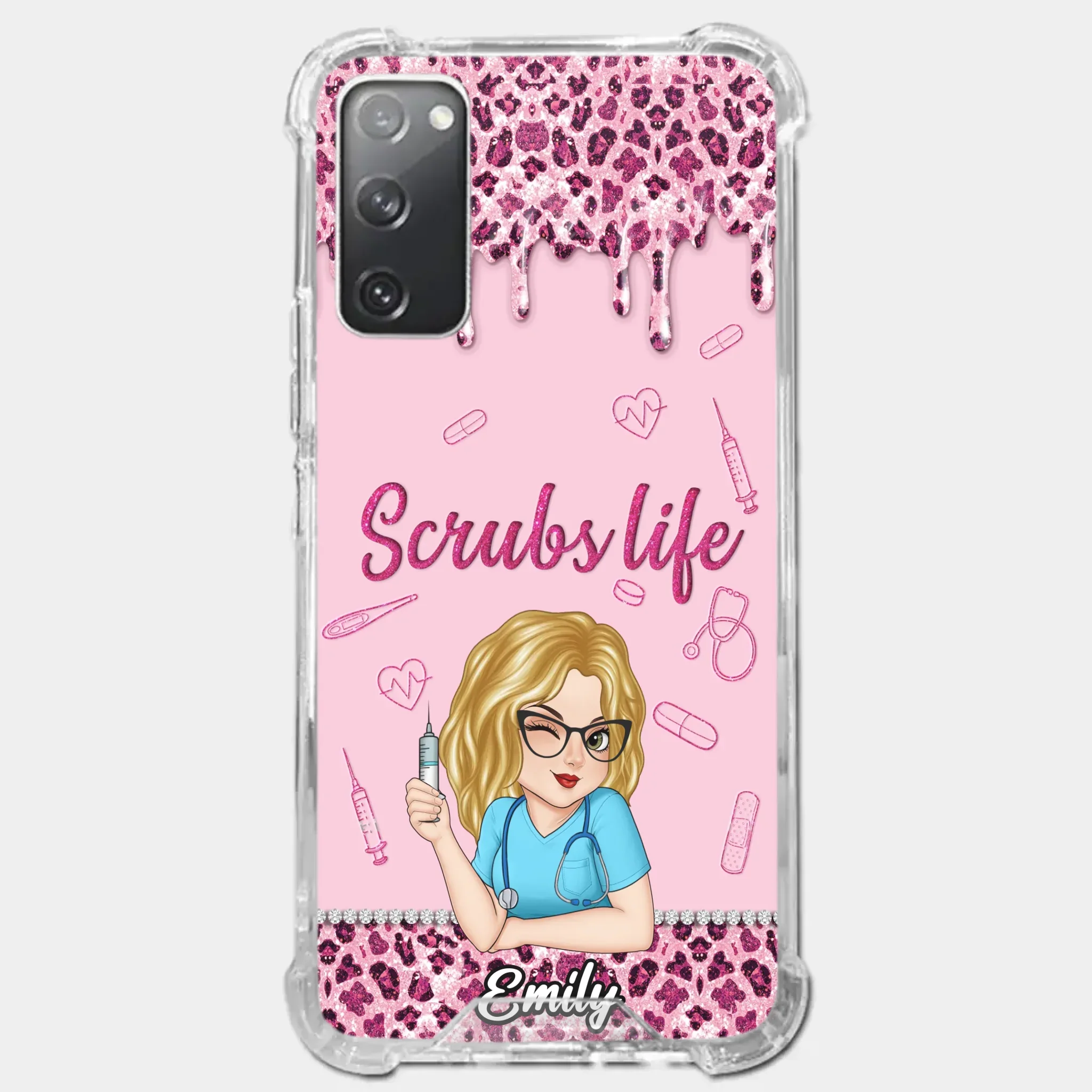 Living That Scrubs Life One Shift At A Time - Nurse Personalized Custom Clear Phone Case - Appreciation, Thank You Gift, Nurse Life, Doctor Life - Image 37