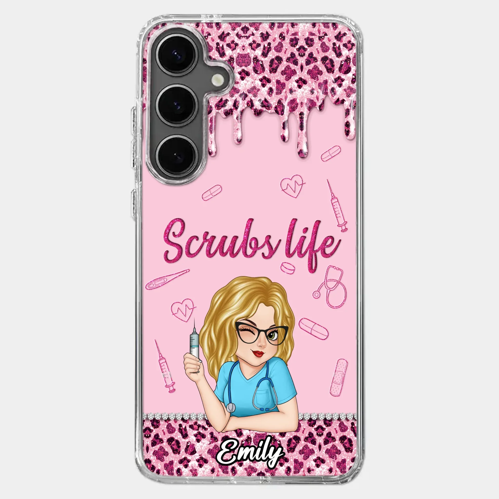 Living That Scrubs Life One Shift At A Time - Nurse Personalized Custom Clear Phone Case - Appreciation, Thank You Gift, Nurse Life, Doctor Life - Image 42