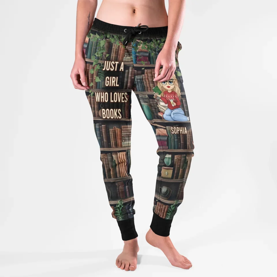 Lost In The Pages, Found In The Story - Personalized Custom Unisex Sweatpants - Christmas Gift For Book Lovers - Image 2