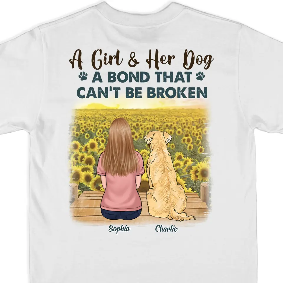 Love And Furry Friend - Dog Personalized Custom Back Printed Unisex T-shirt, Hoodie, Sweatshirt - Gift For Pet Owners, Pet Lovers - Image 2