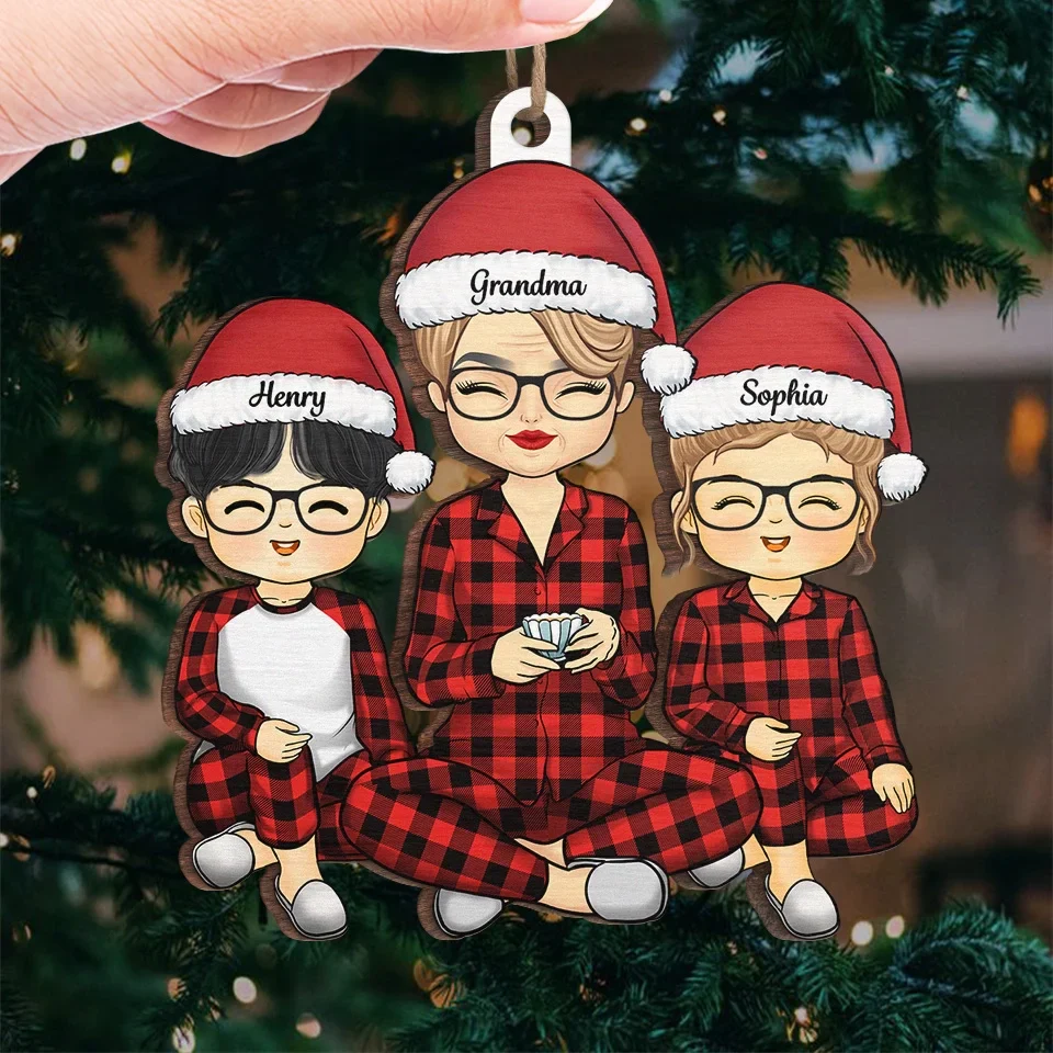 Love And Laughter Fill Our Home This Christmas - Family Personalized Custom Ornament - Wood Custom Shaped - Christmas Gift For Grandma - Image 4