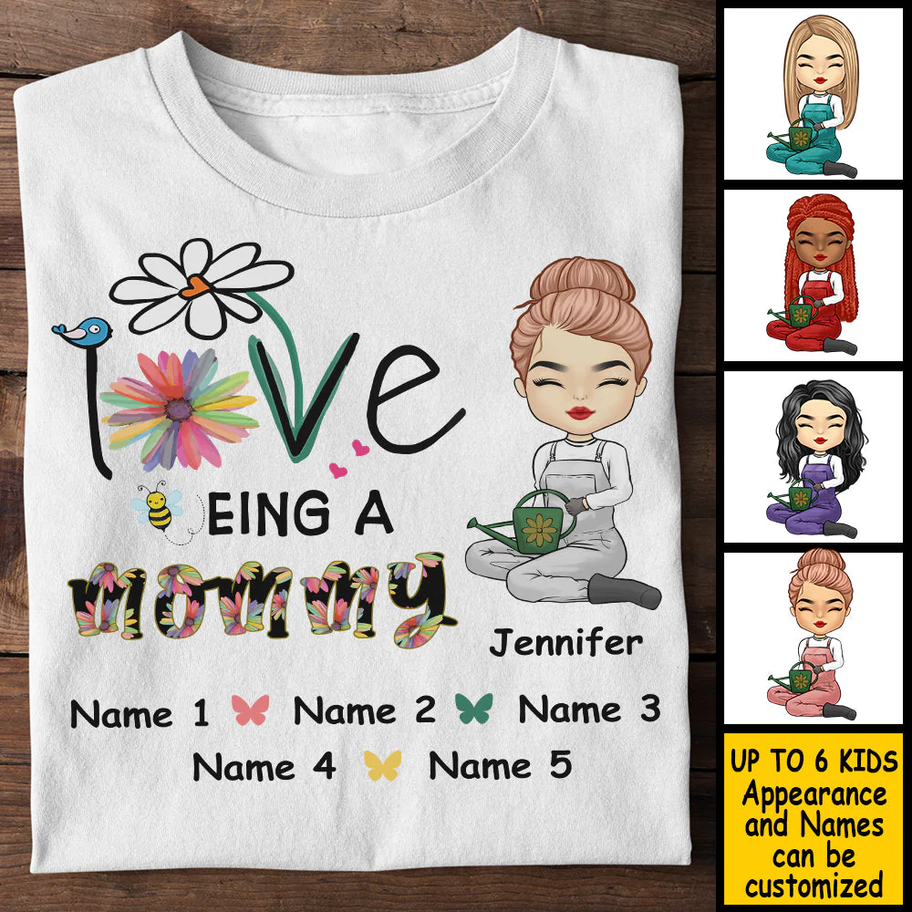 Love Being A Mommy - Gift For Mom, Personalized Unisex T-shirt, Hoodie - Image 3