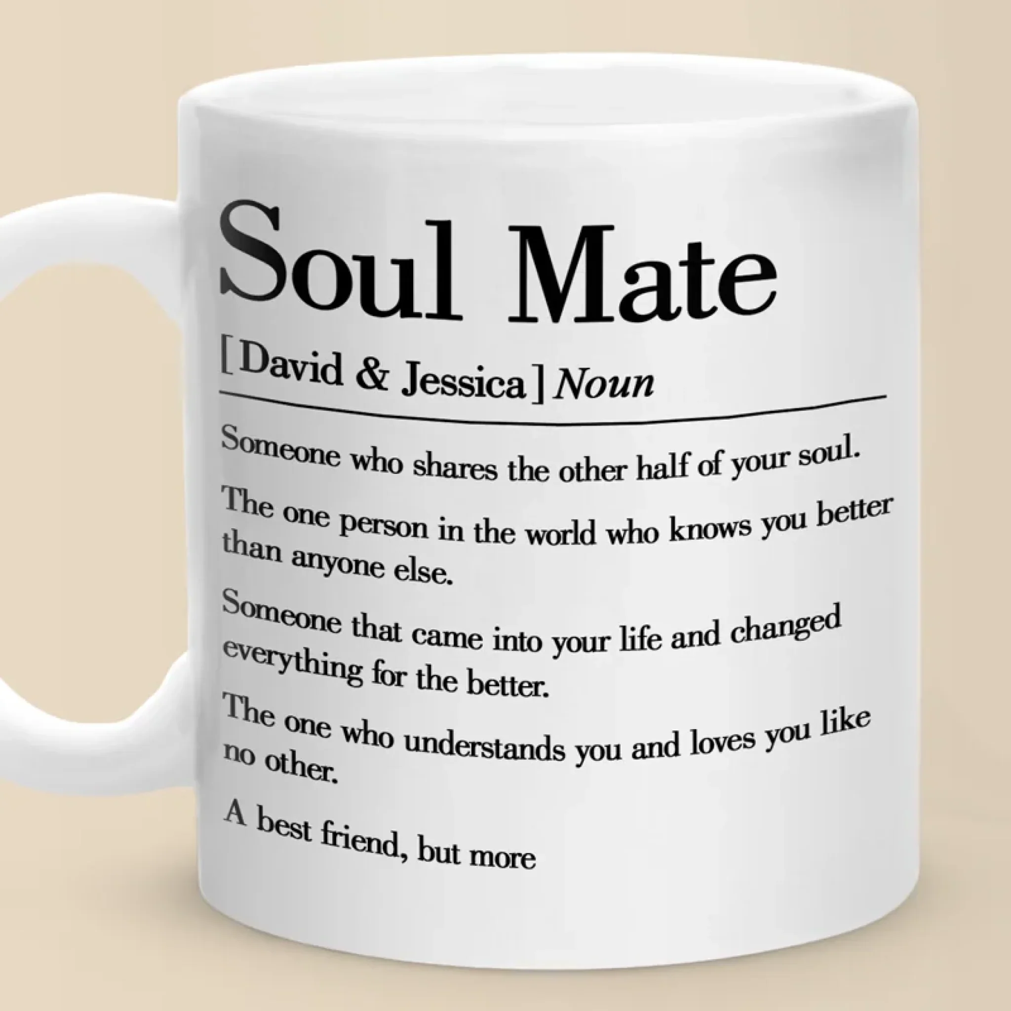 Love Brought Us Together - Couple Personalized Custom Mug - Gift For Husband Wife, Anniversary