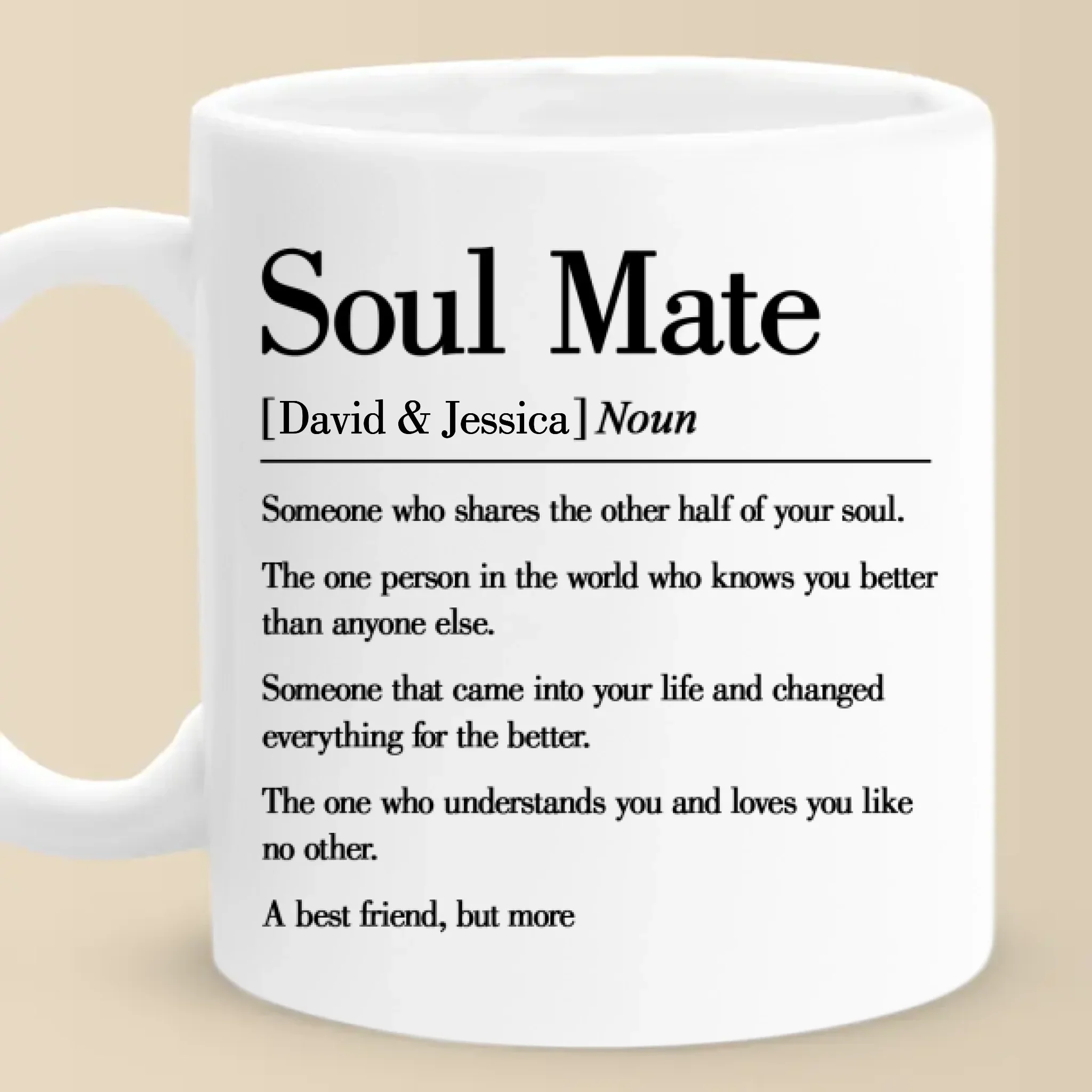 Love Brought Us Together - Couple Personalized Custom Mug - Gift For Husband Wife, Anniversary - Image 2