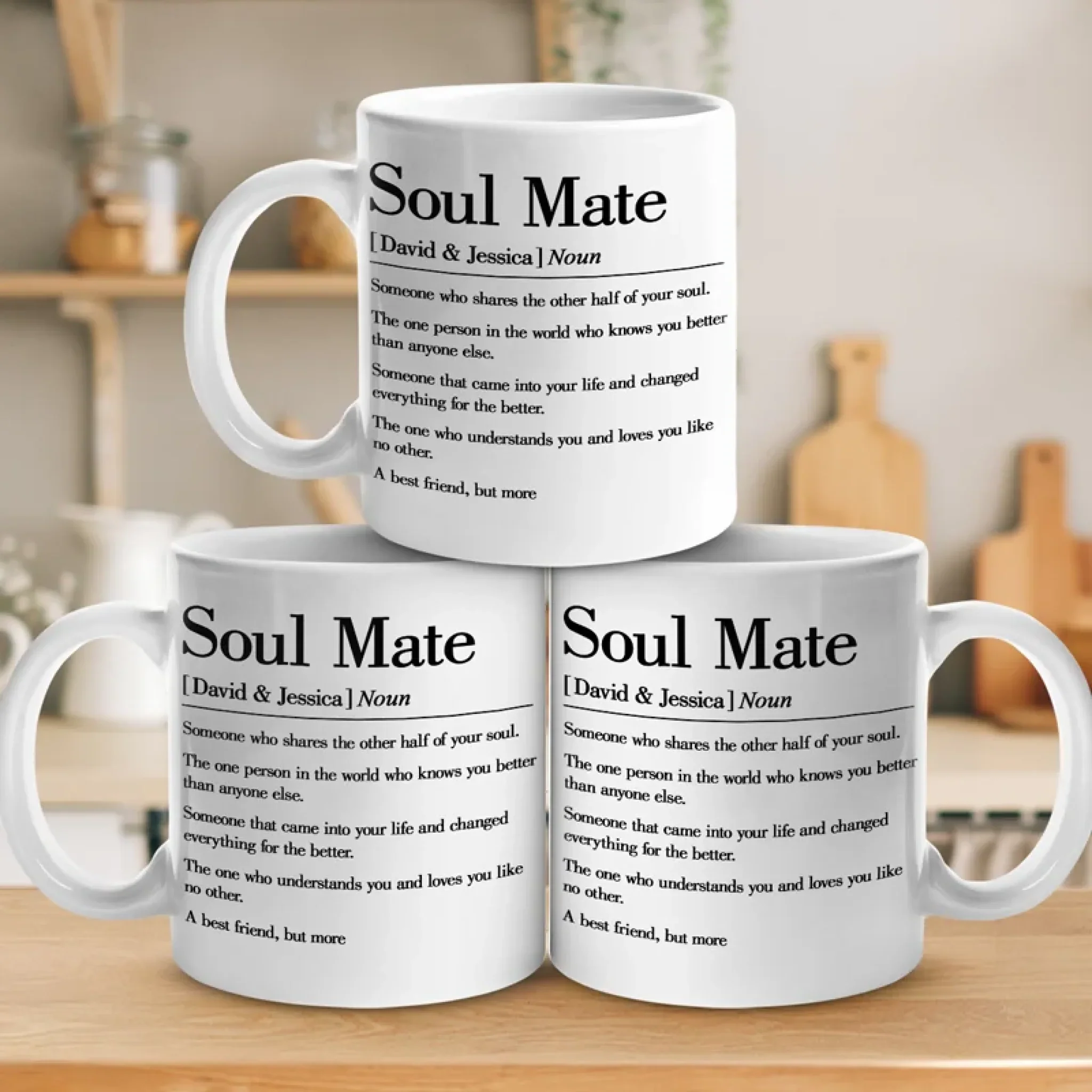 Love Brought Us Together - Couple Personalized Custom Mug - Gift For Husband Wife, Anniversary - Image 4