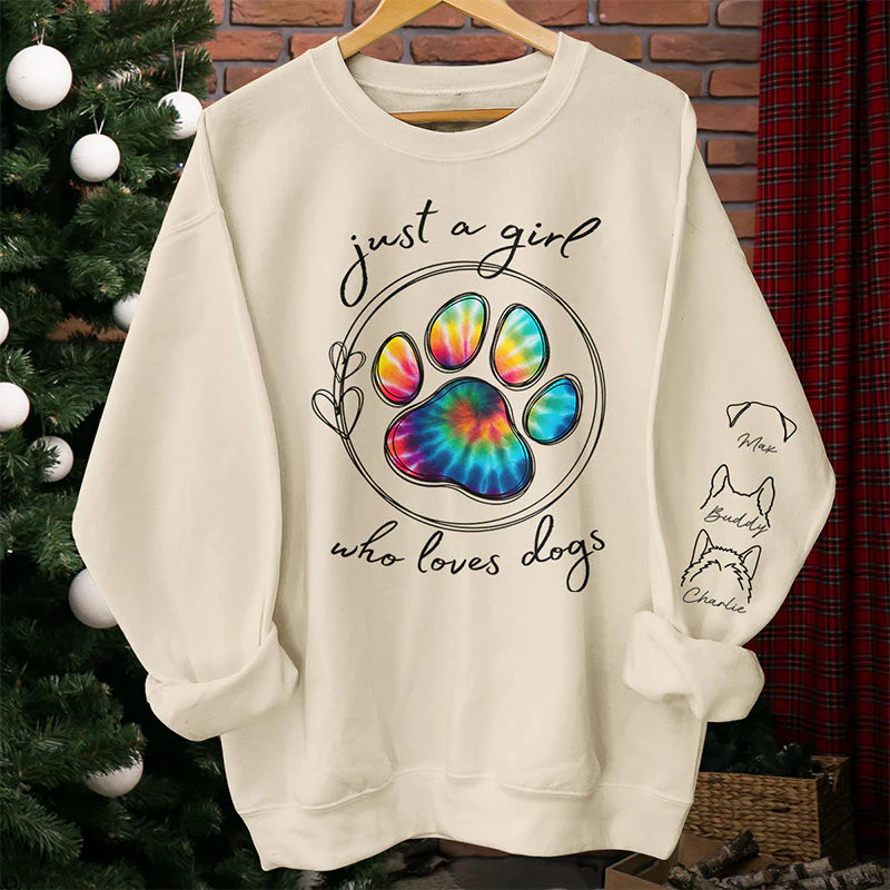 Love Comes In Fur And Paws - Dog & Cat Personalized Custom Unisex Sweatshirt With Design On Sleeve - Gift For Pet Owners, Pet Lovers - Image 5