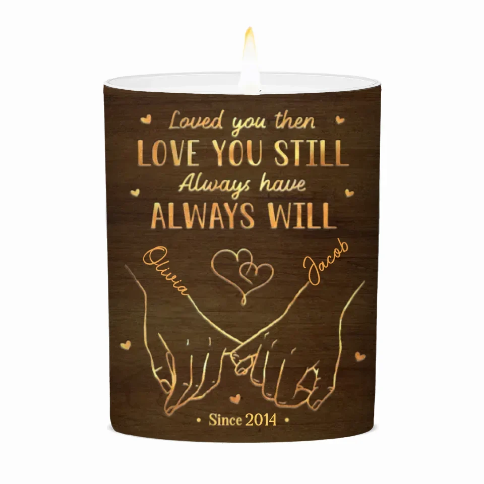 Love Gets Better With Time - Couple Personalized Custom Smokeless Scented Candle - Christmas Gift For Husband Wife, Anniversary - Image 2
