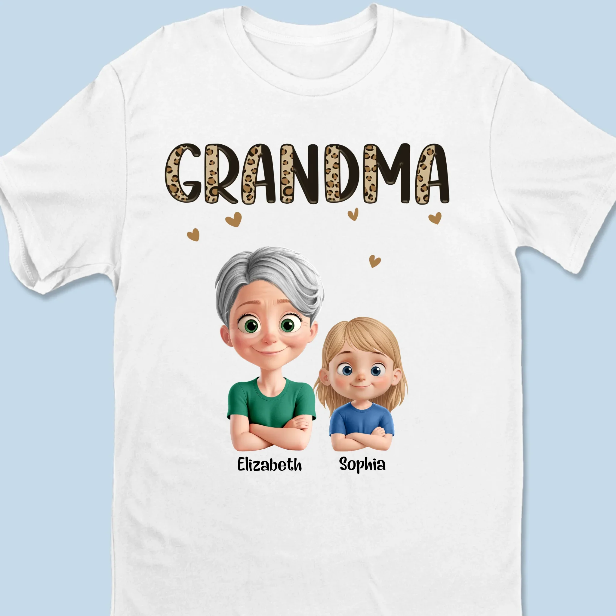 Love Grows Best In A Grandmother’s Heart - Family Personalized Custom Unisex T-shirt, Premium T-shirt, Hoodie - Mother's Day Gift For Mom, Grandma - Image 2