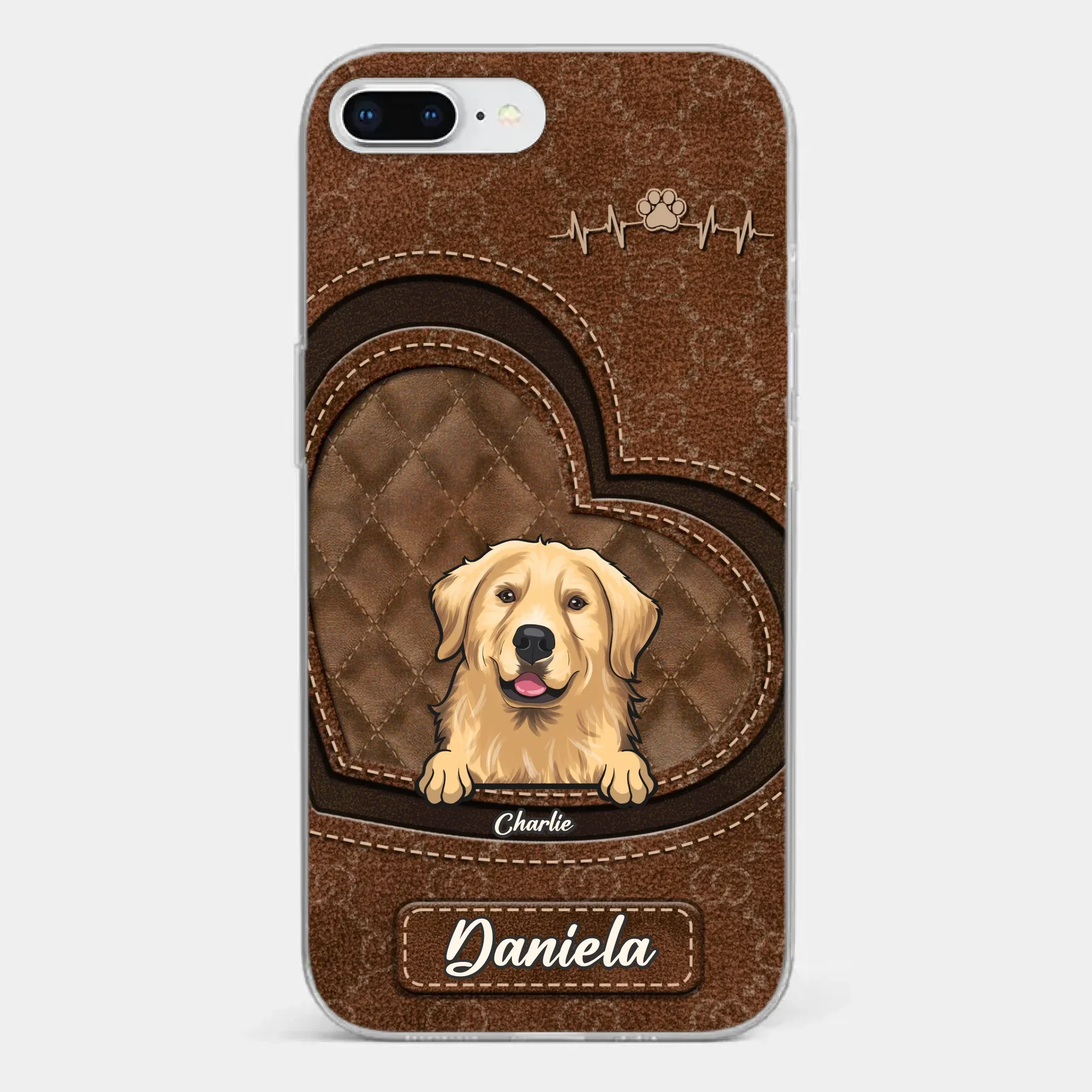 Love Grows With Every Paw Print - Dog & Cat Personalized Custom Clear Phone Case - Gift For Pet Owners, Pet Lovers - Image 3